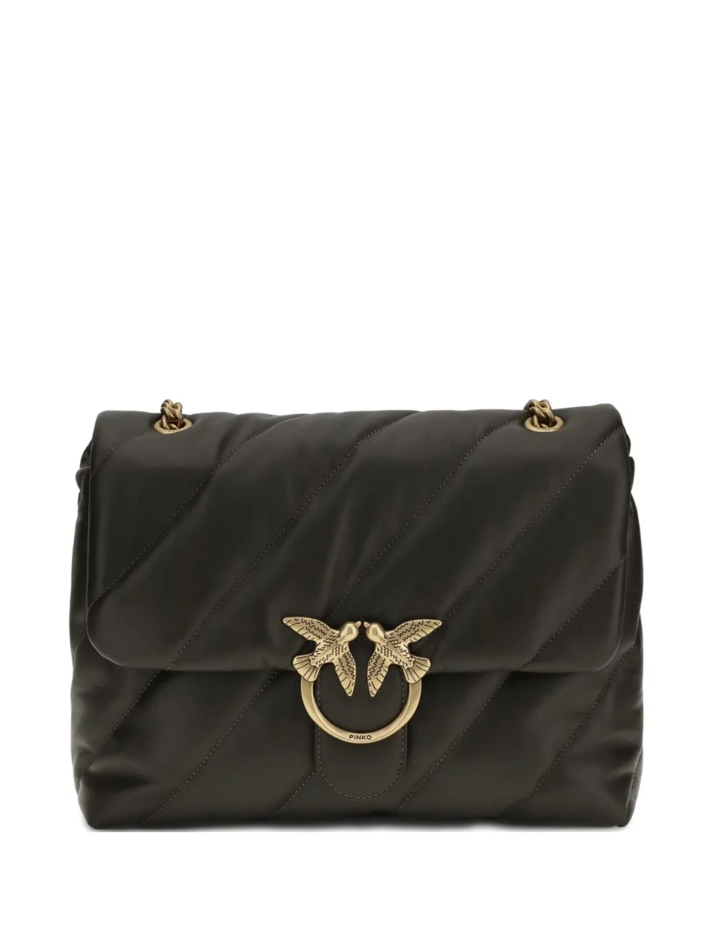 Love quilted shoulder bag - 1