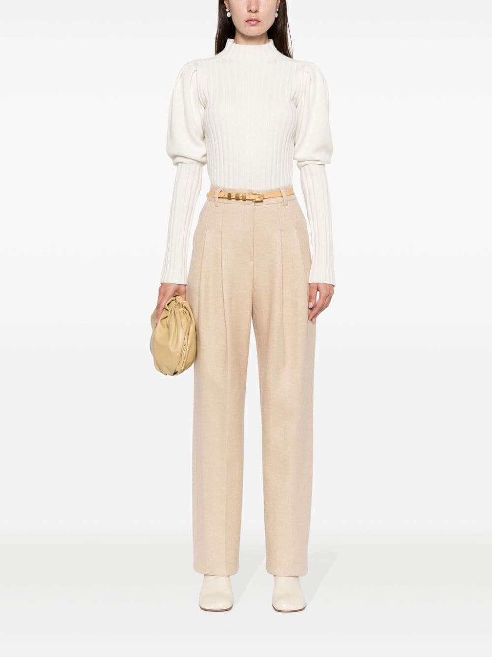 ribbed-knit cashmere jumper - 2
