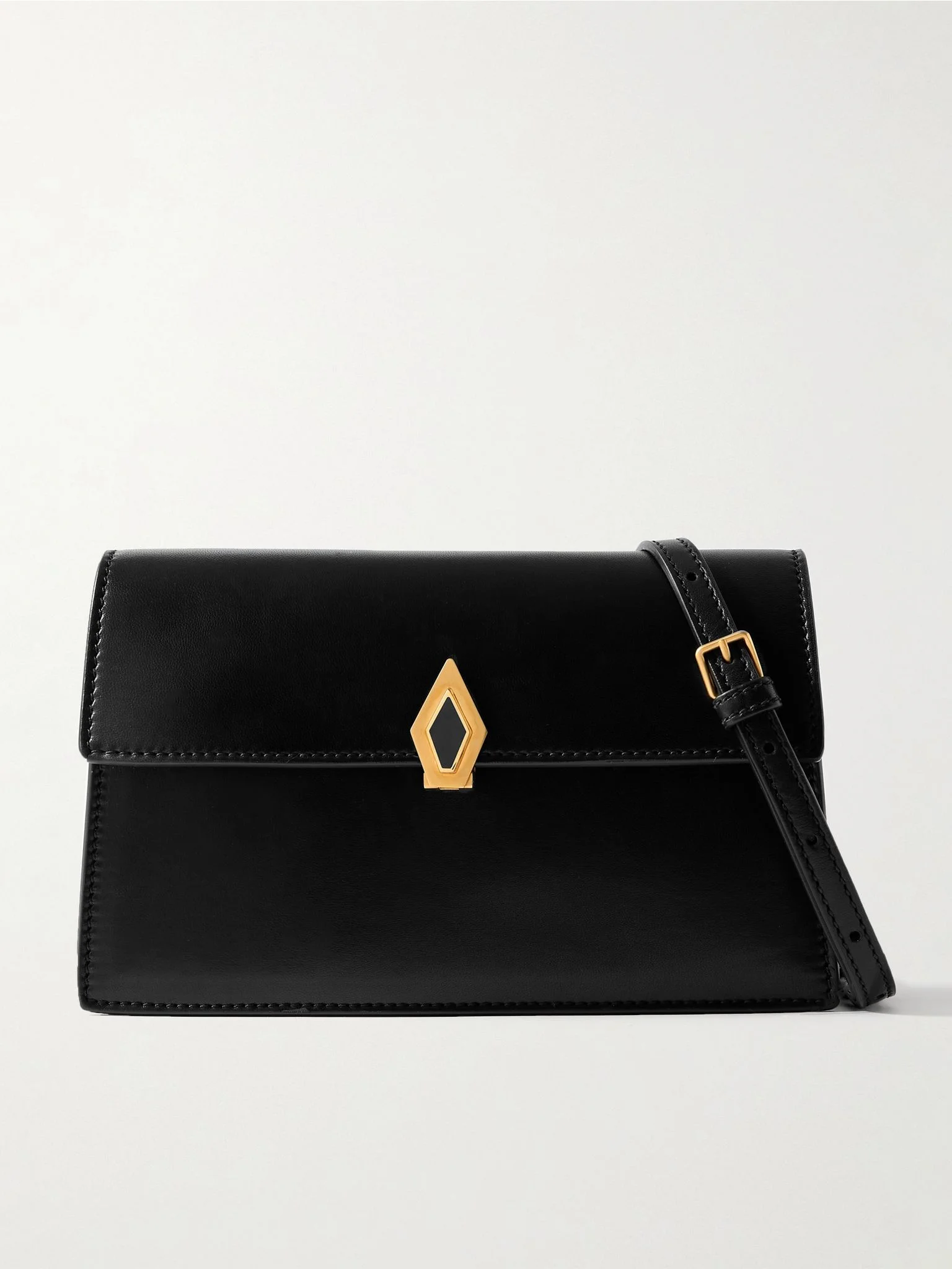 Parallel 22 small leather shoulder bag Black - 1