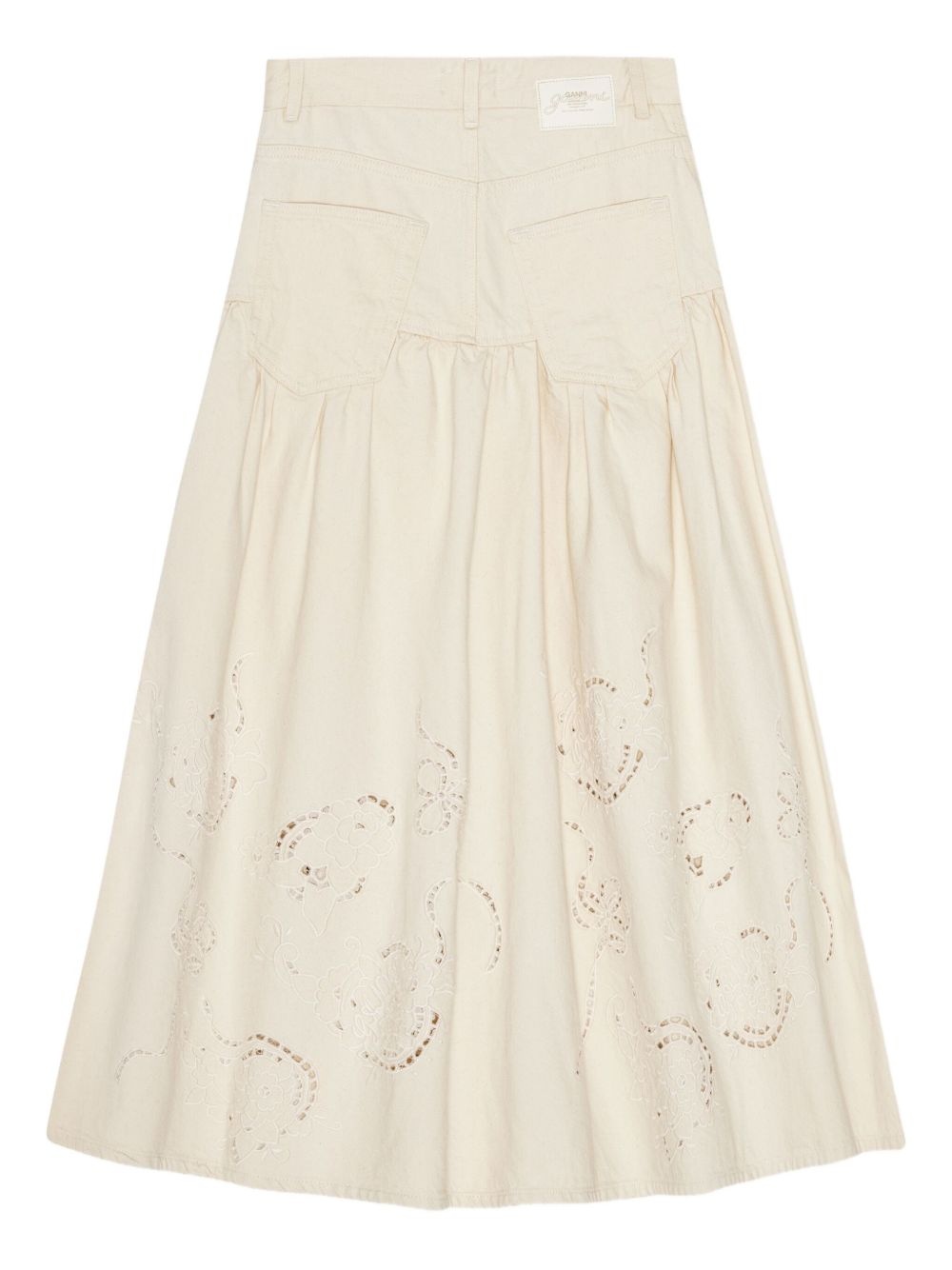 broderie-anglaise tiered skirt - 2