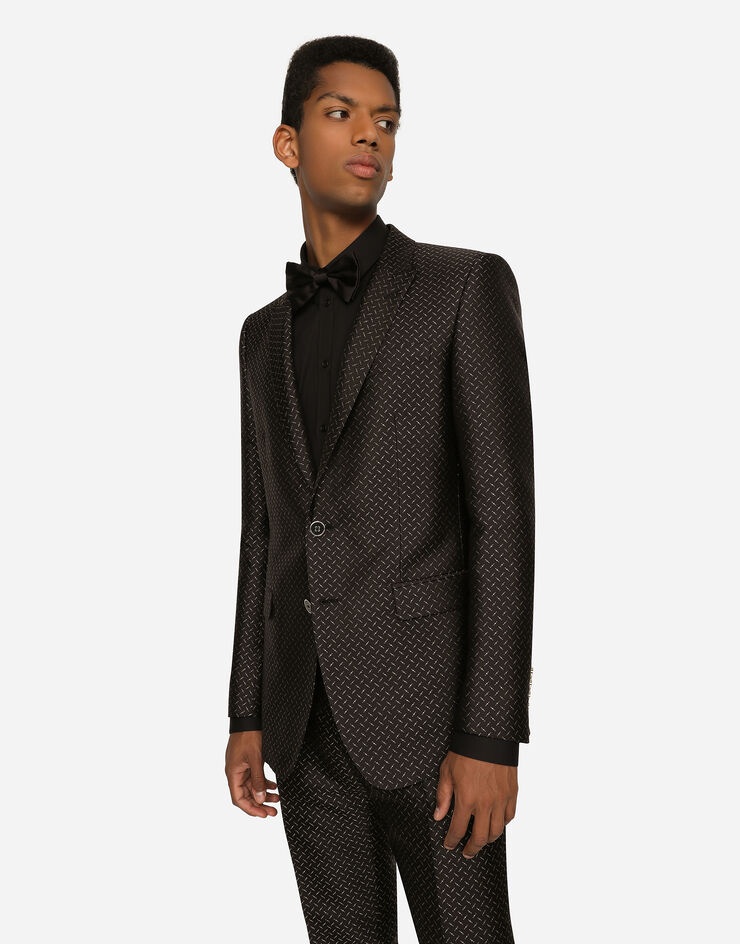 Lurex jacquard Martini-fit suit - 5