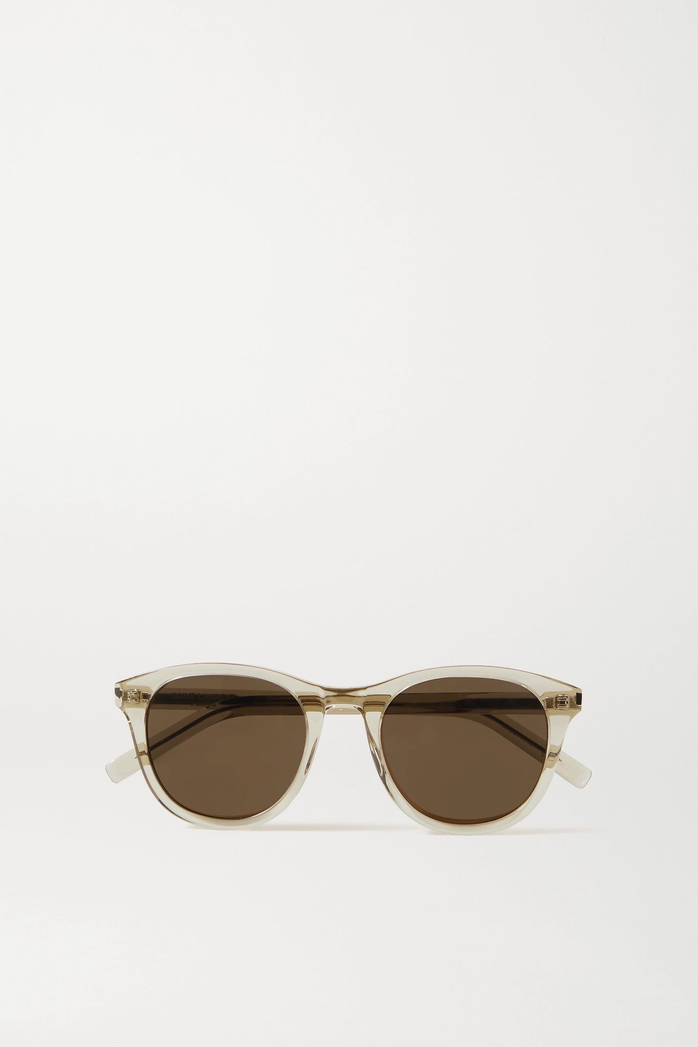 Round-frame acetate sunglasses - 1