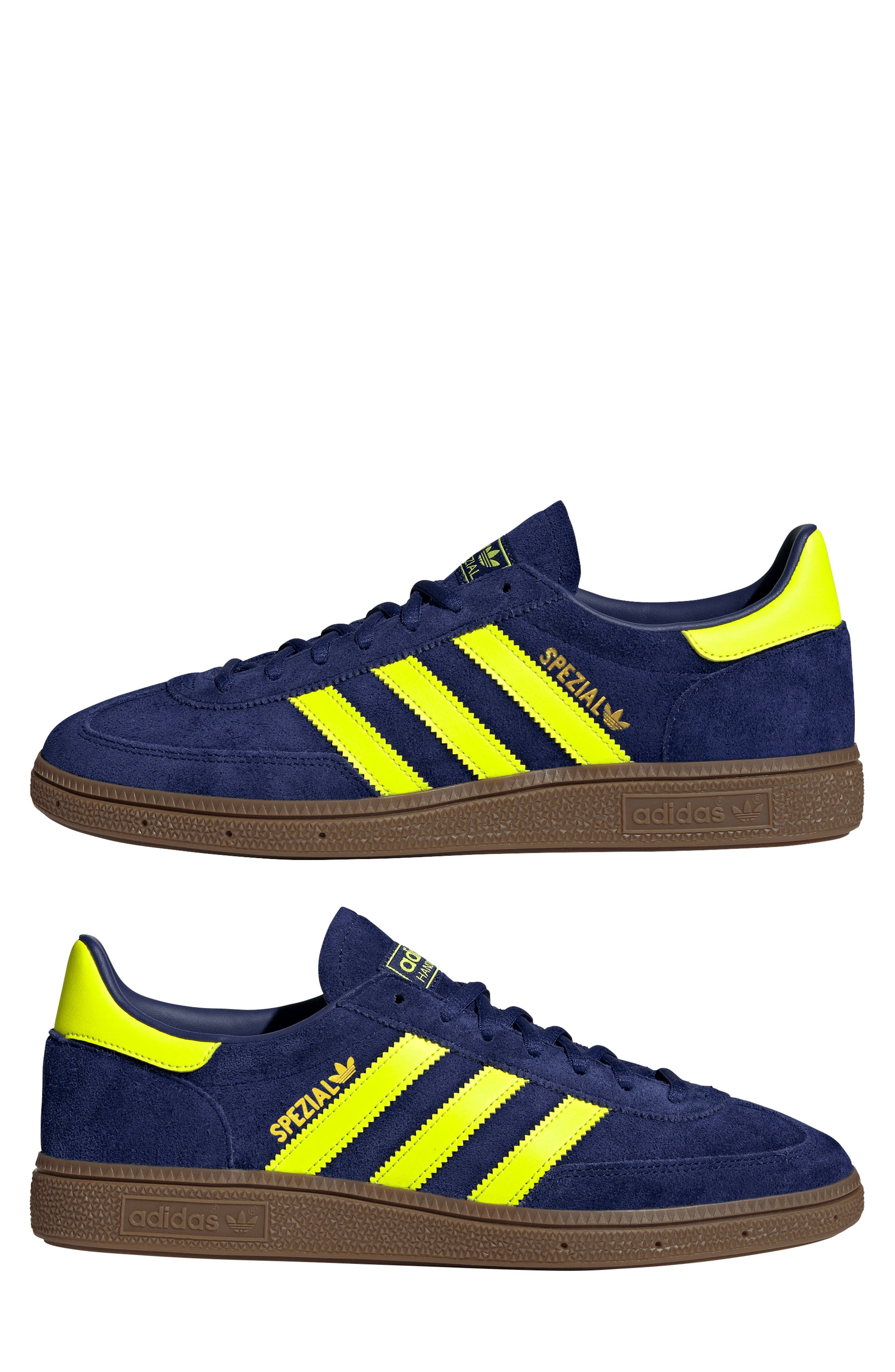 adidas Gender Inclusive Handball Spezial Sneaker in Blue/Yellow/Gold Metallic at Nordstrom - 7
