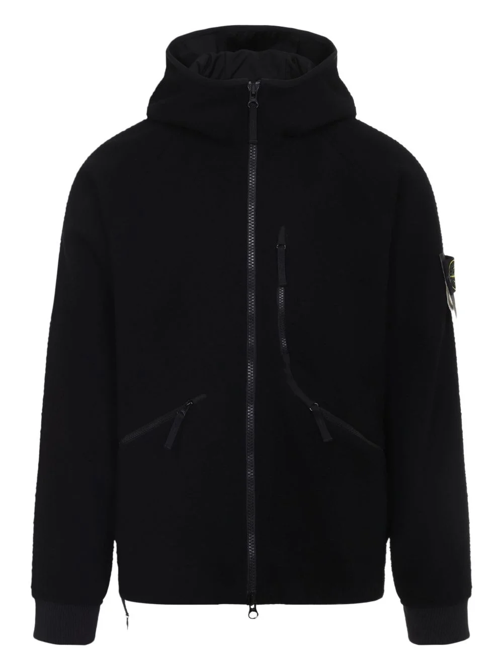 hooded-zipped jacket - 1