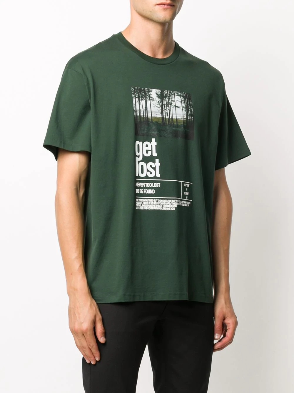 Get lost graphic-print T-shirt - 3