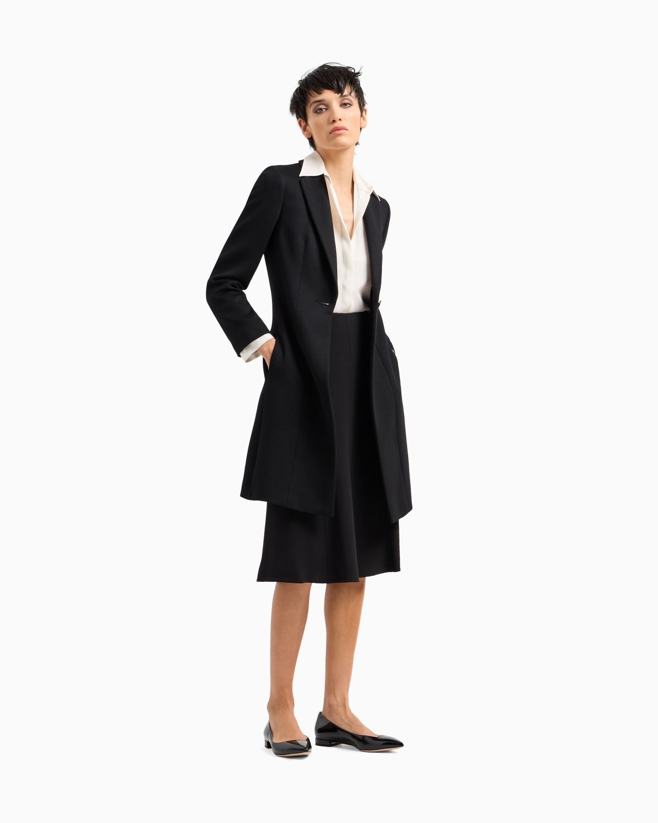 Pure silk charmeuse shirt - 2