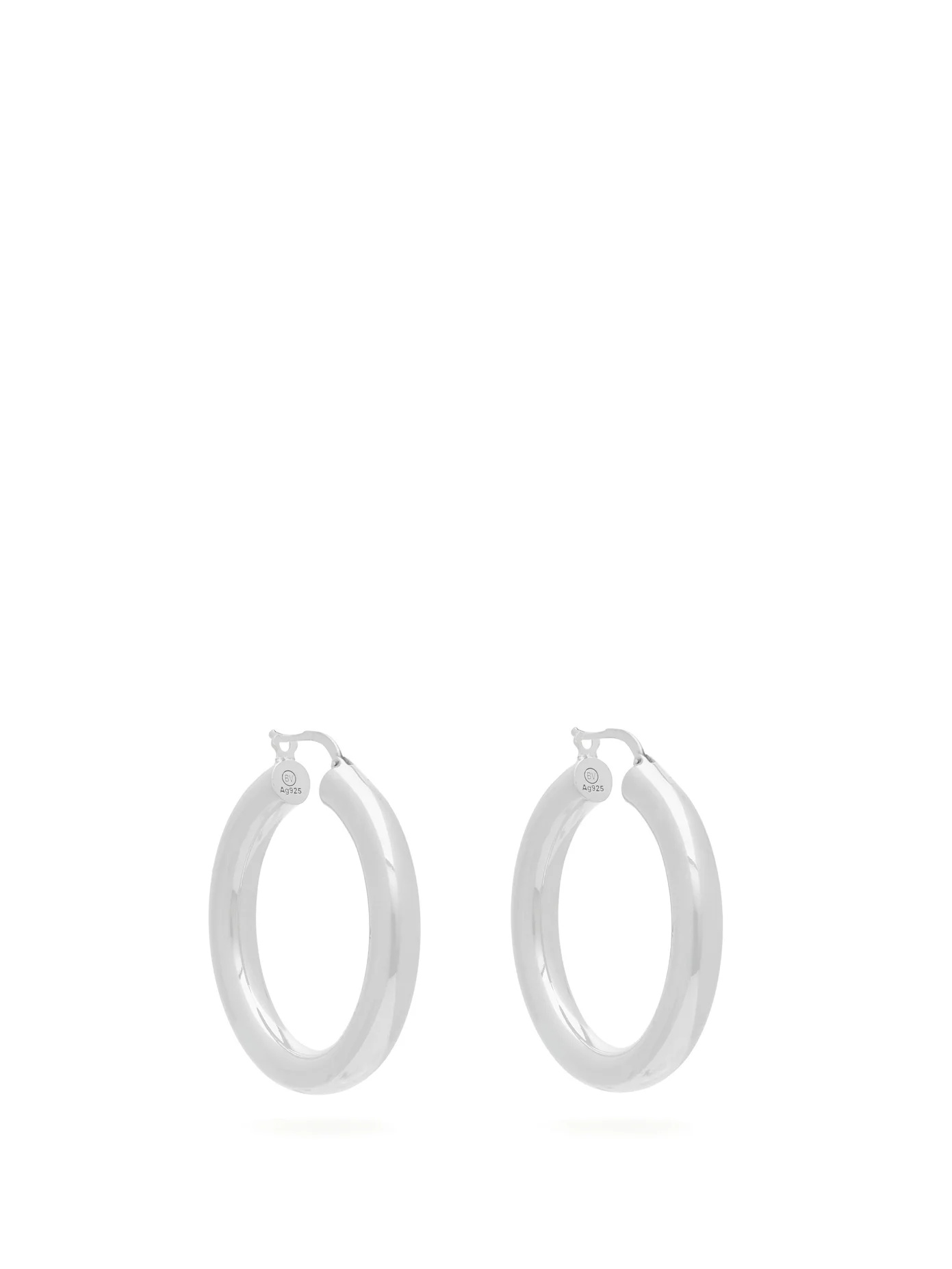 Sterling-silver hoop earrings - 1