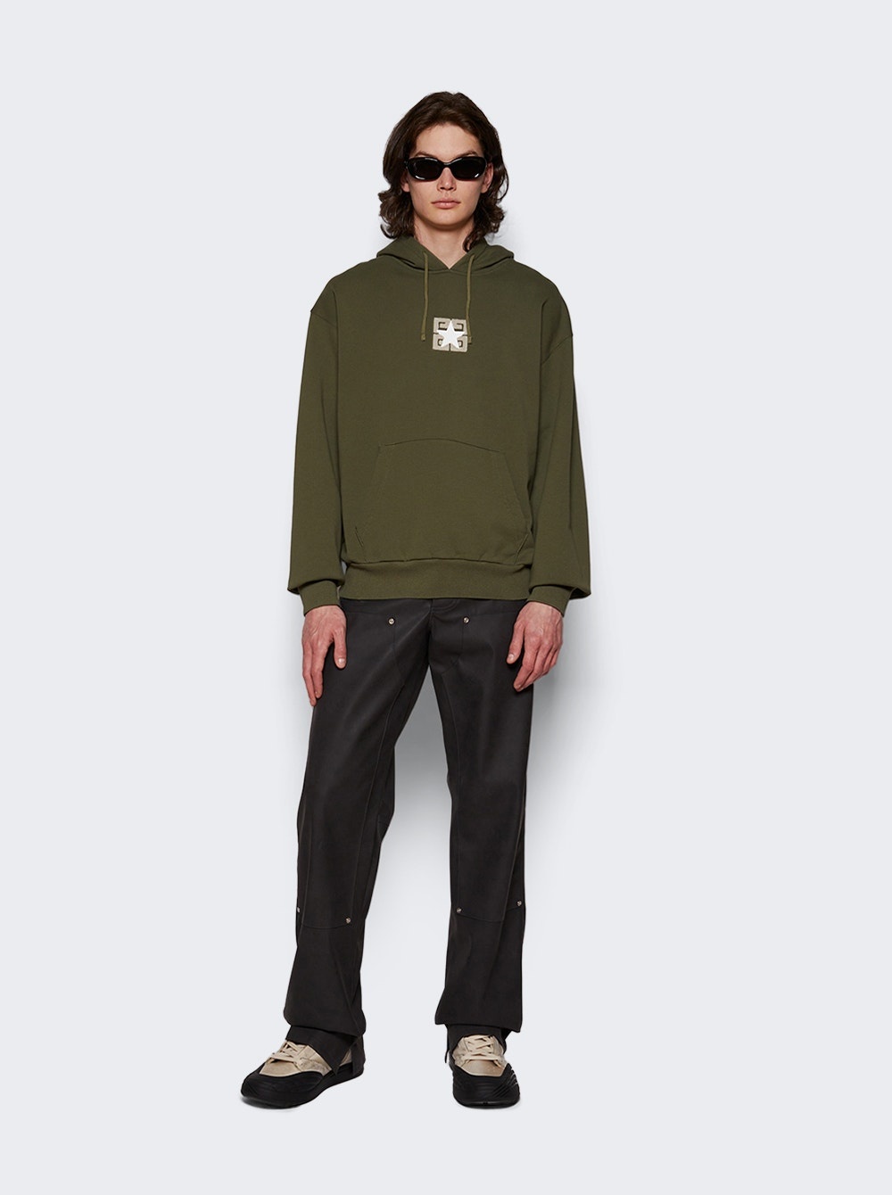 Graphic Hoodie Olive Green - 2