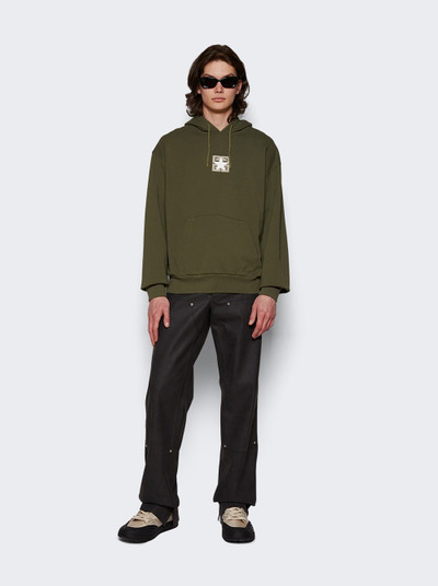 Givenchy Graphic Hoodie Olive Green outlook