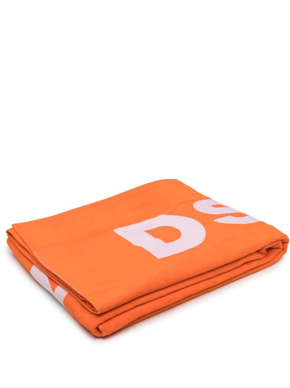 logo-print cotton towel - 1