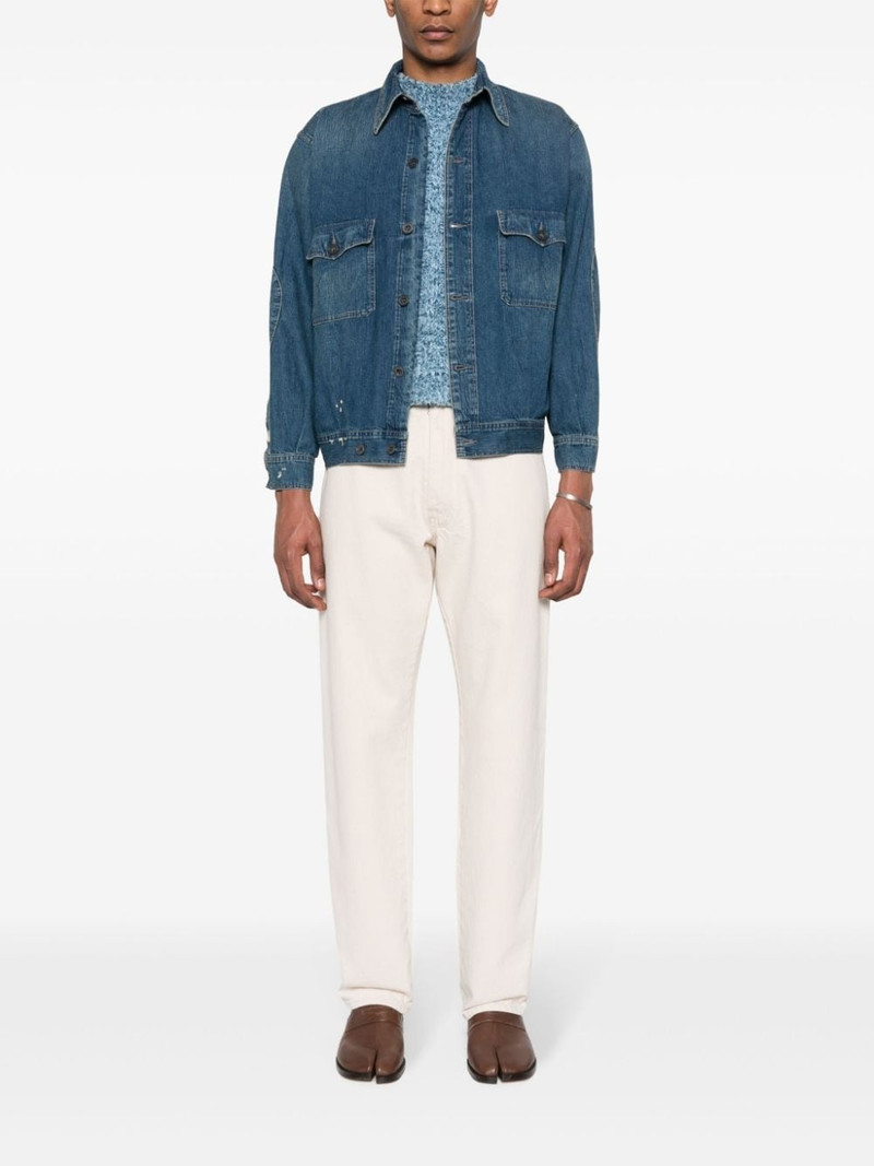 Maison Margiela distressed denim jacket outlook