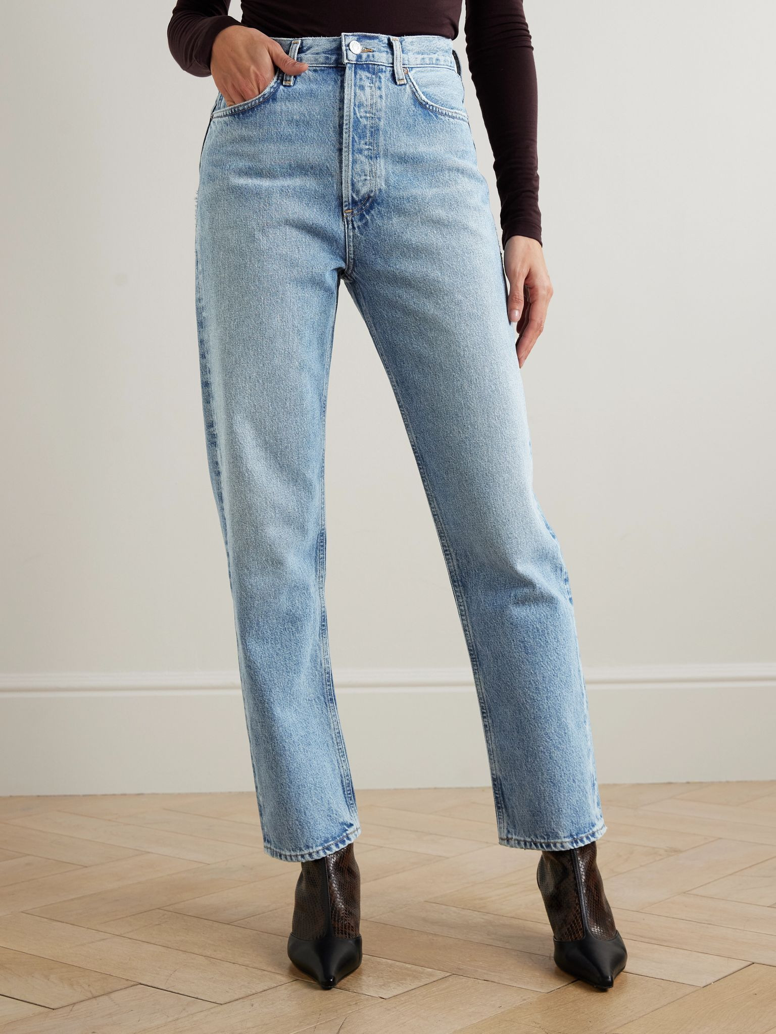 '90s Pinch high-rise straight-leg jeans Mid denim - 3