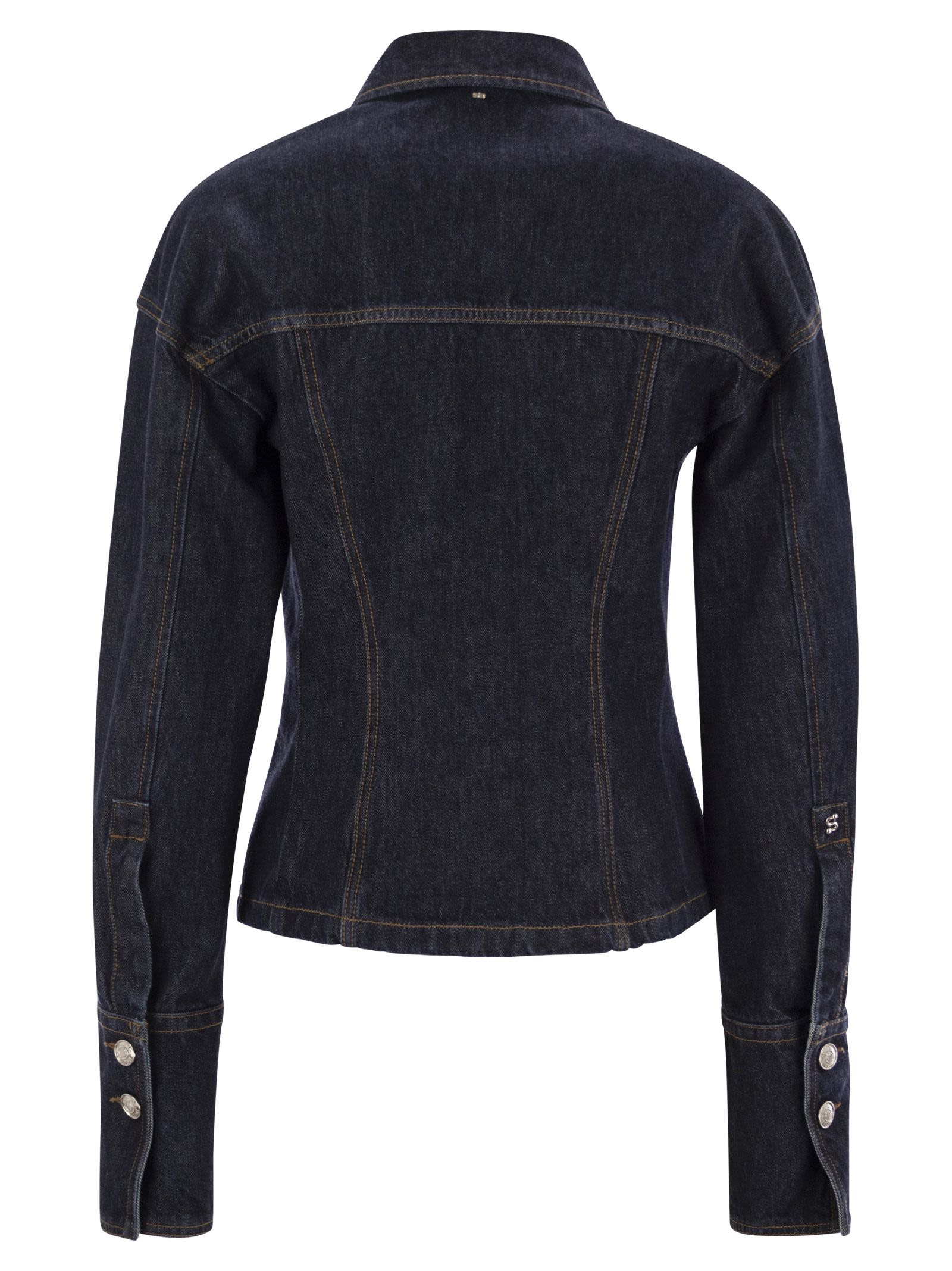 Sportmax Women Gance - Denim Fitted Jacket - 2