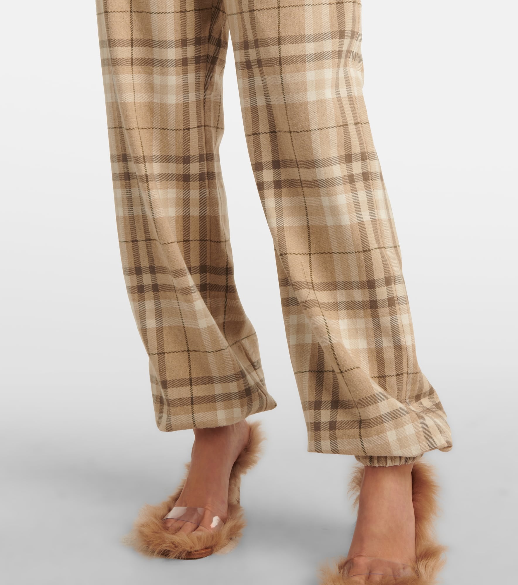 Cotton-blend sweatpants - 5