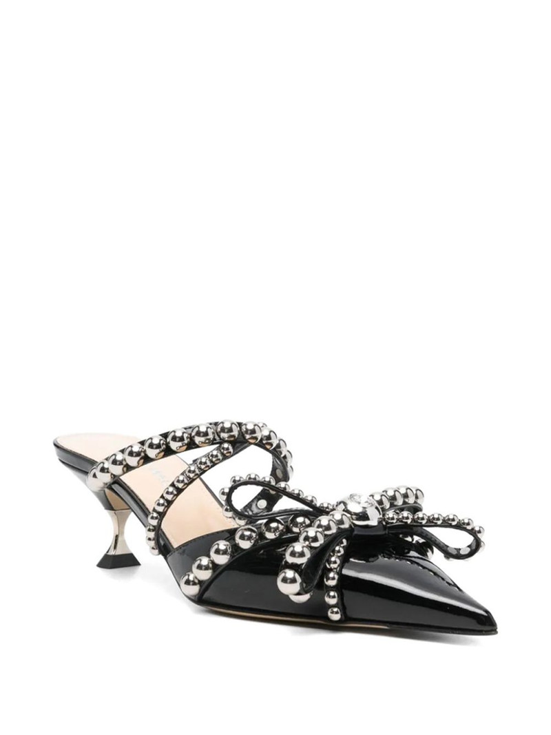 MACH & MACH studded bow-detail pumps outlook