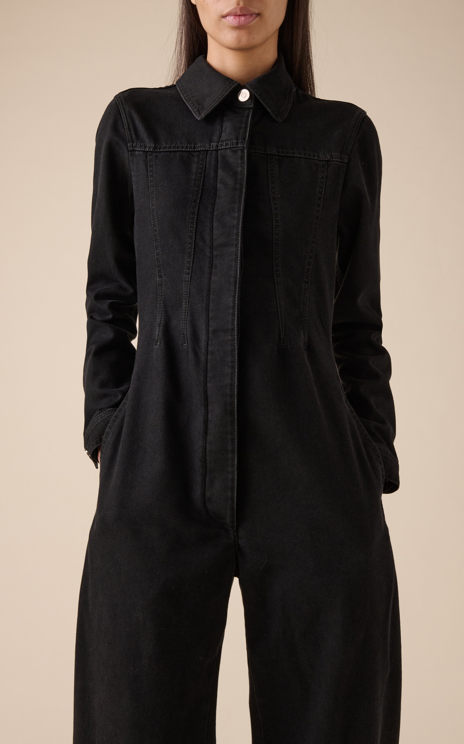 Alaïa Round Denim Jumpsuit black | modaoperandi | REVERSIBLE