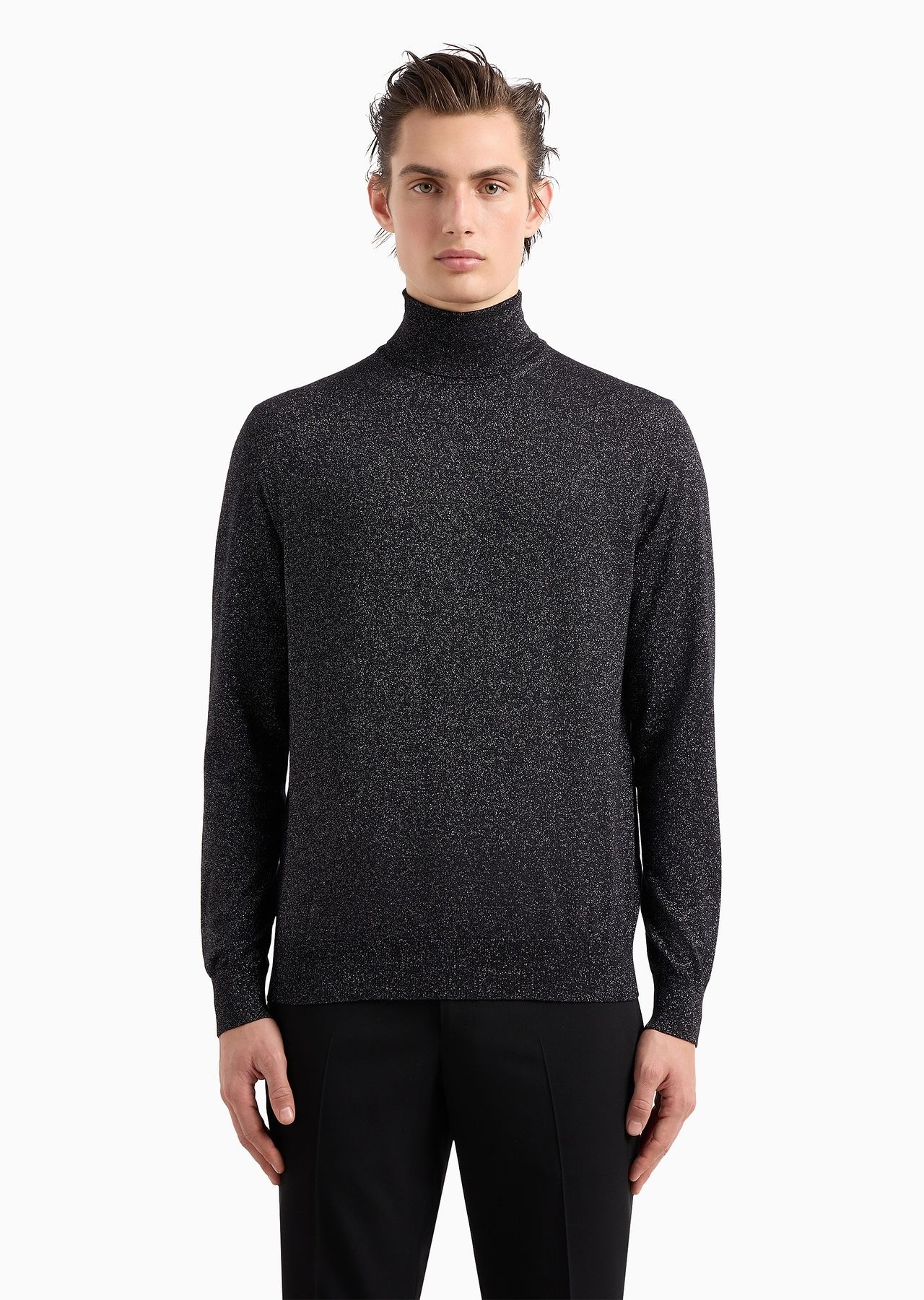 Giorgio’s rollneck jumper in cashmere, silk and lurex - 2