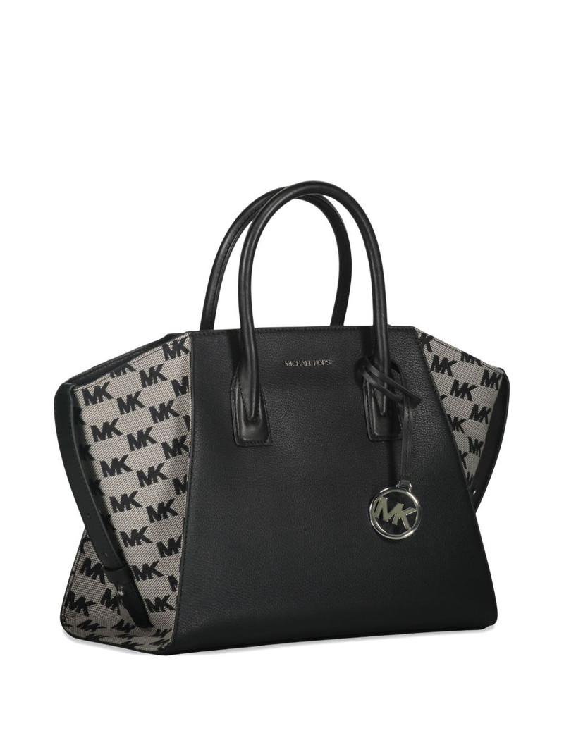 Avril leather logo-plaque tote bag 3