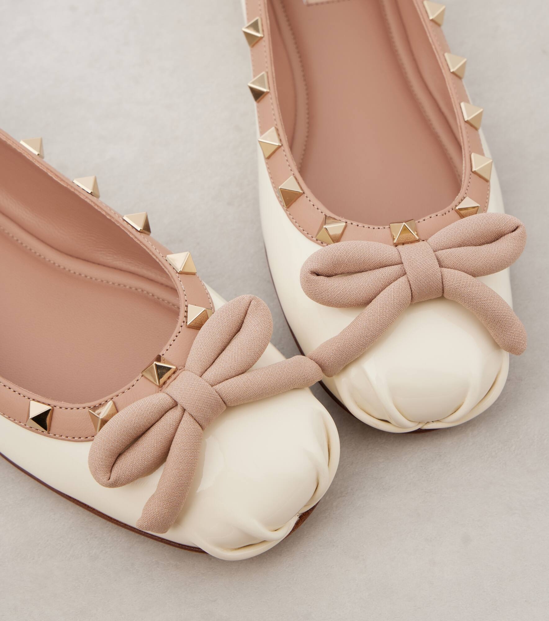 Rockstud leather ballet flats - 6