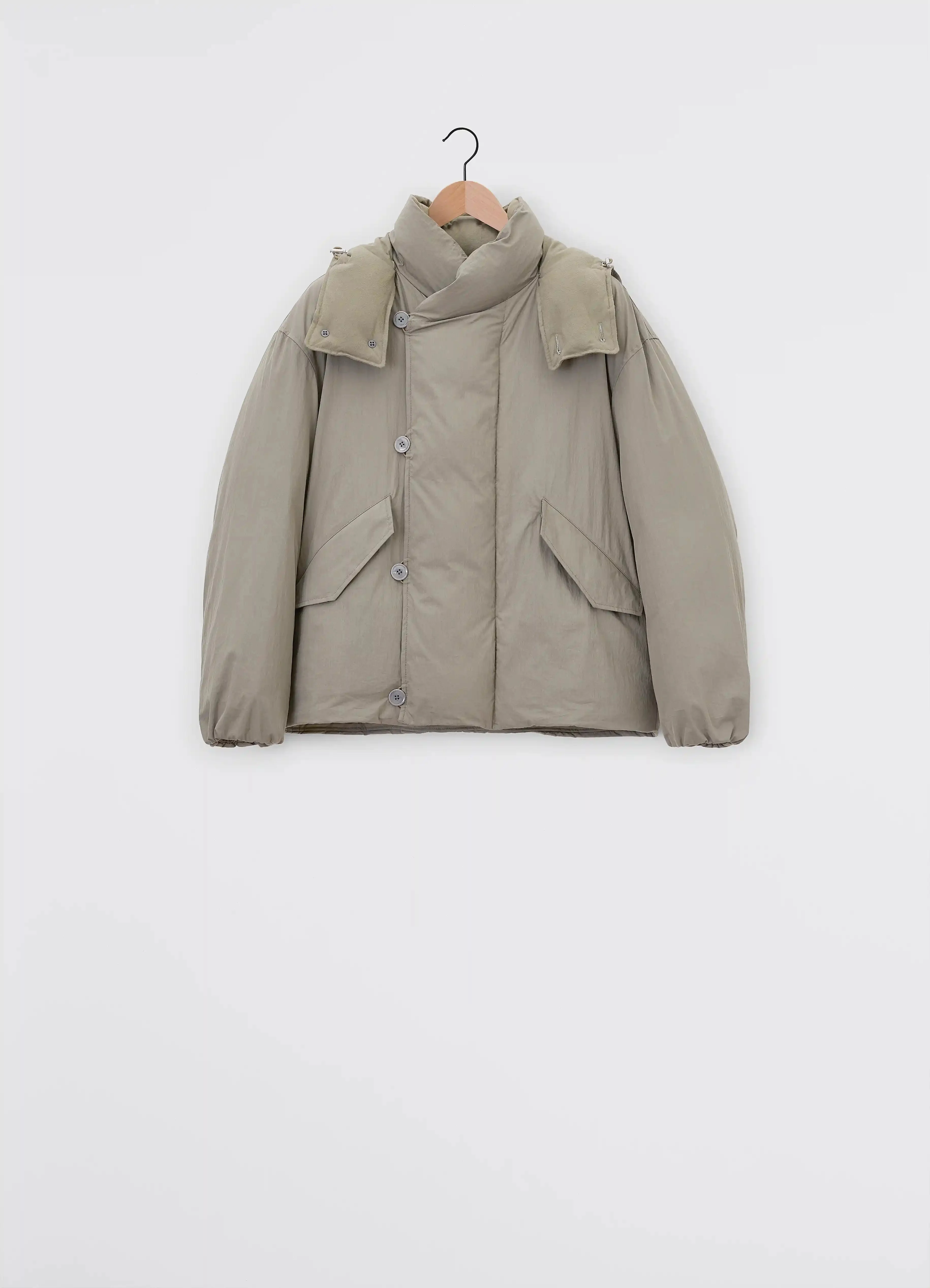 HOODED PUFFER BLOUSON - 1