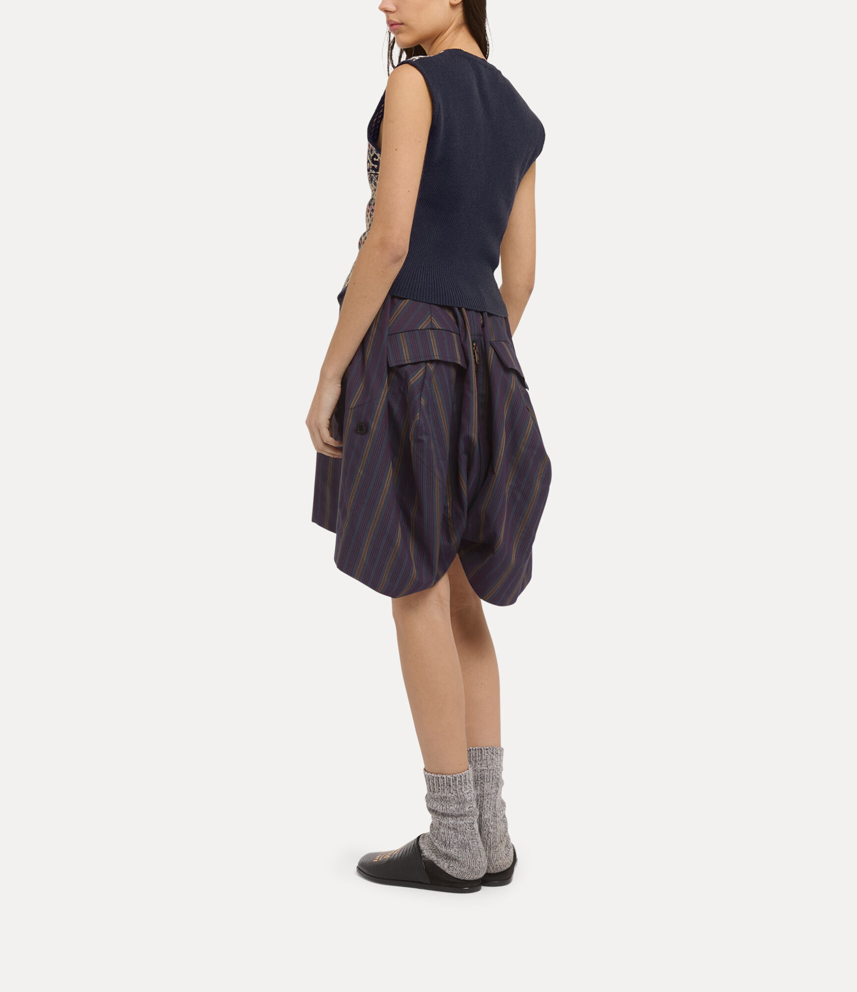 DISTRESSED TARTAN VEST - 3
