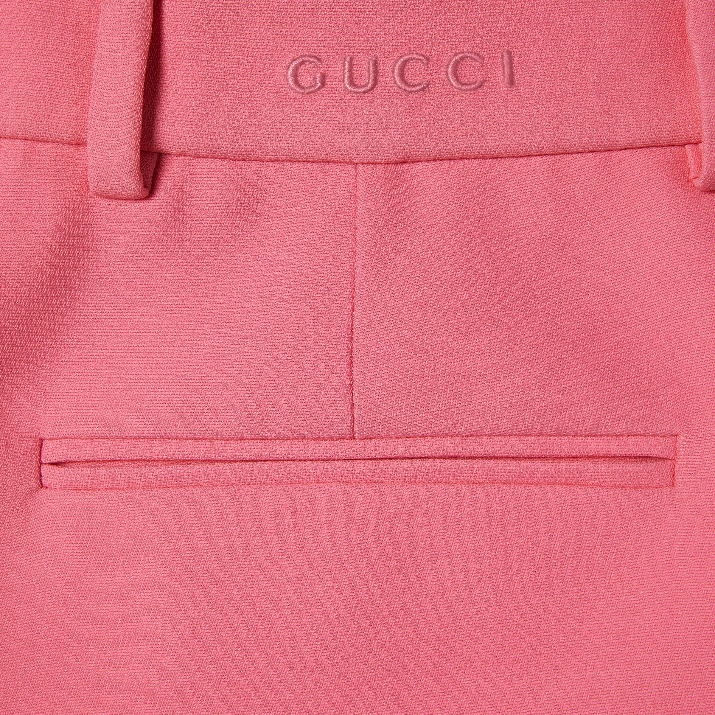 Wool silk shorts with logo - 6