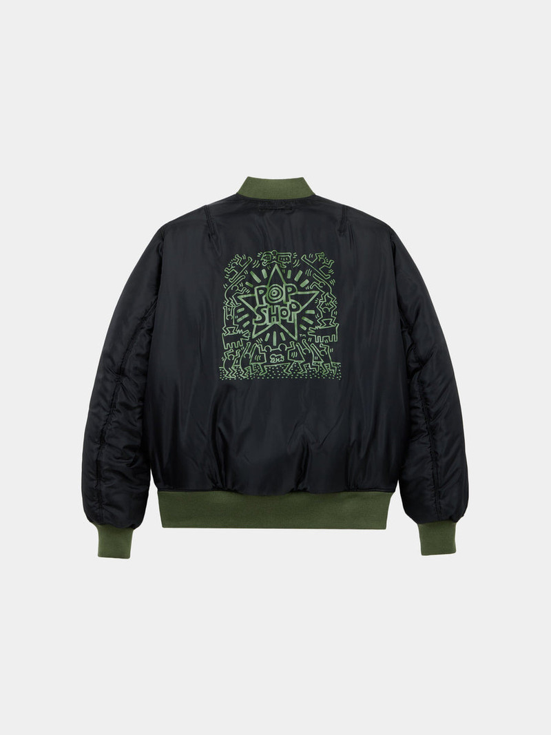 KEITH HARING X ALPHA MA-1 ALL REVERSIBLE 11