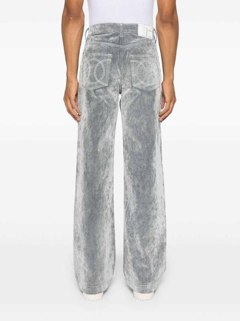 flocked jeans - 4