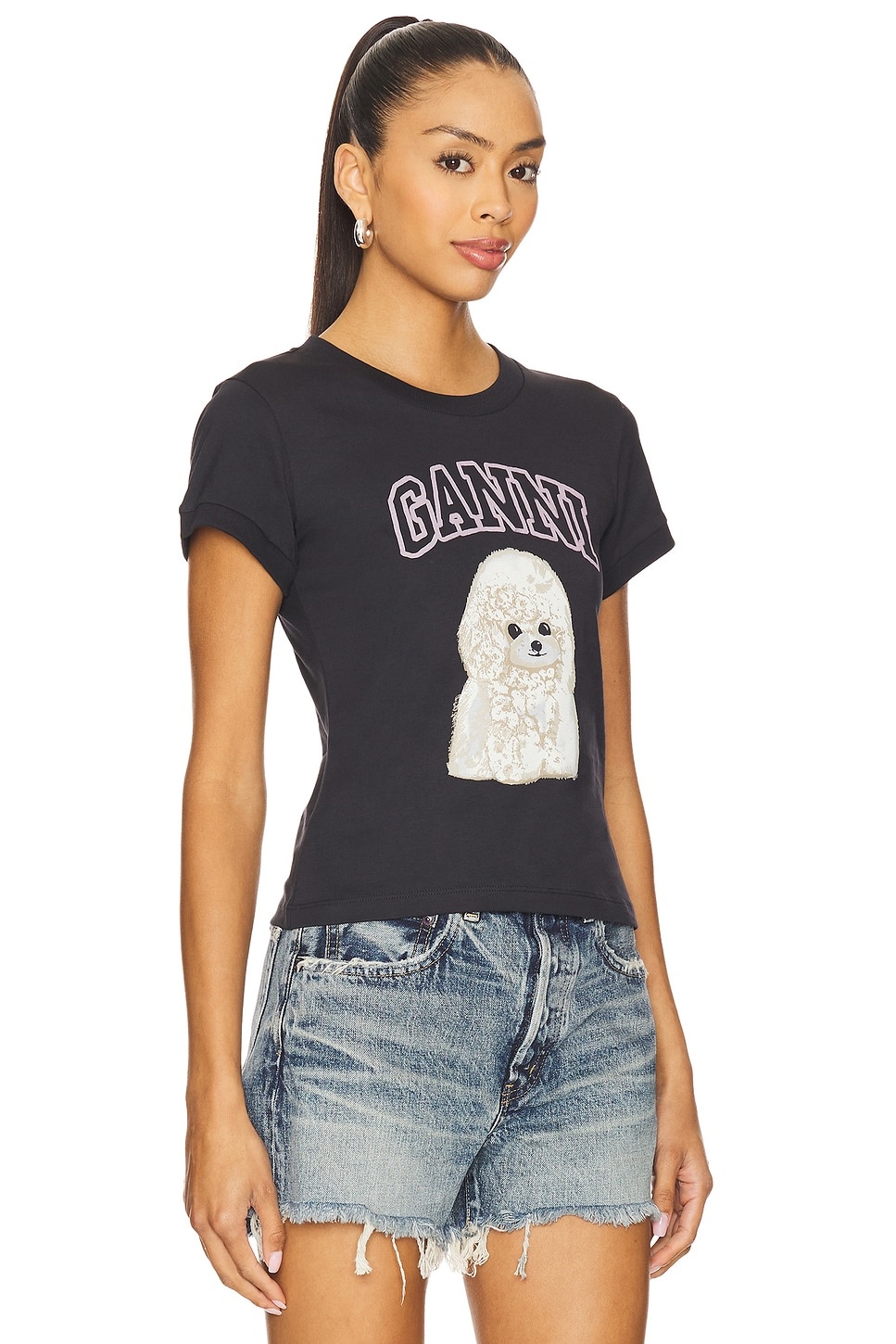 Basic Cotton Jersey Poodle Baby Fit T-shirt - 2