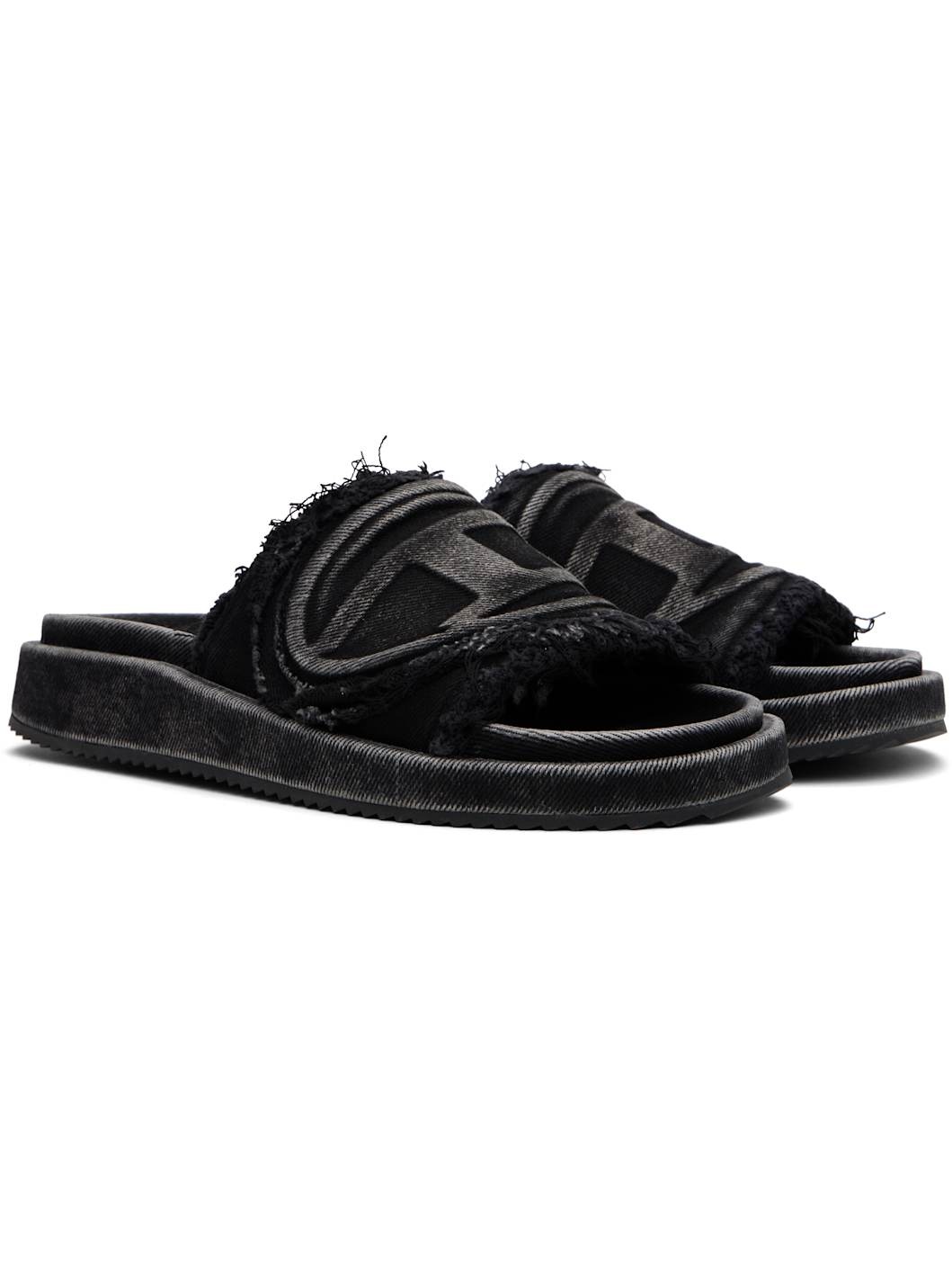 Black Sa-Slide D Oval Sandals - 4