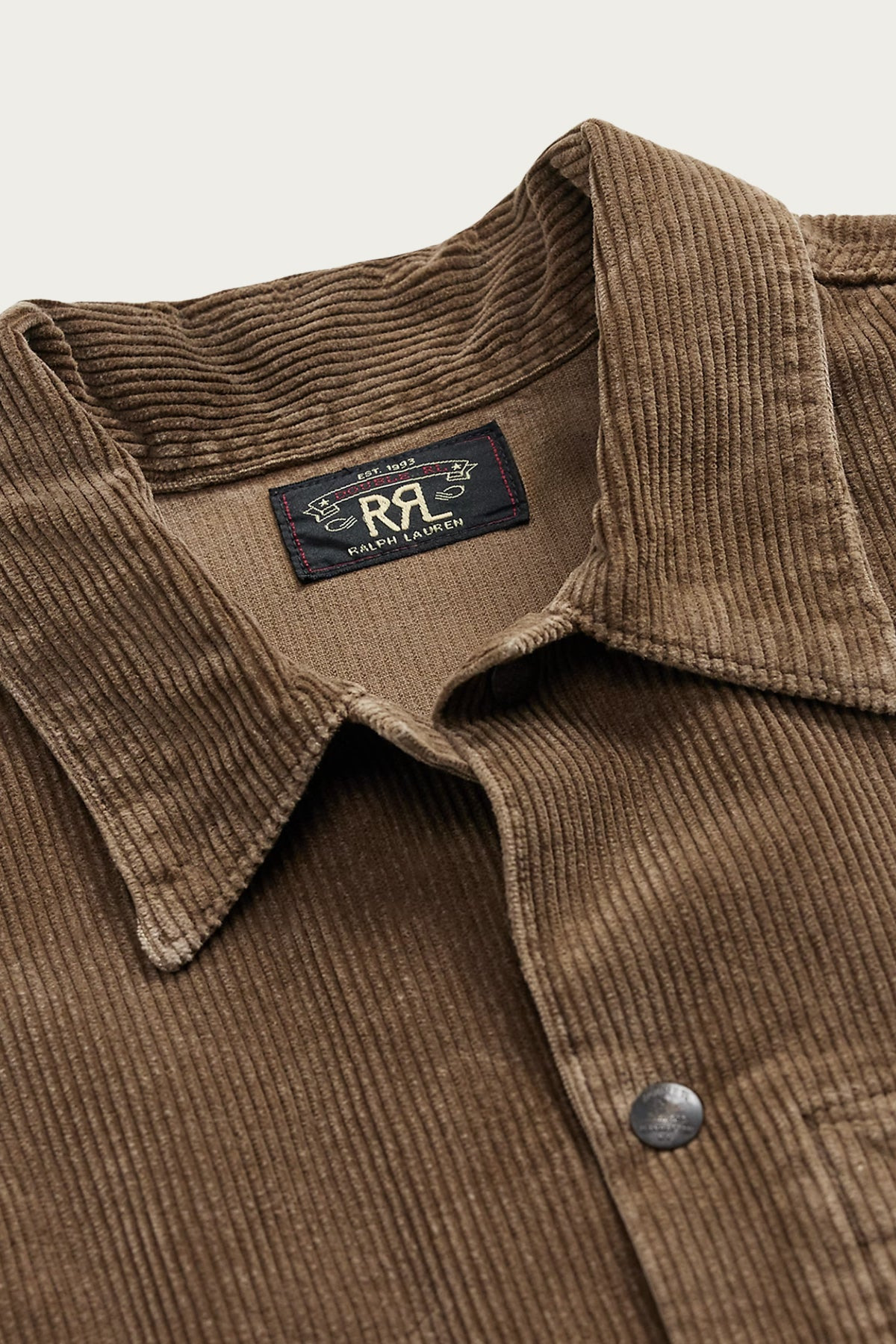 Repaired Corduroy Overshirt - Repaired Brown - 3