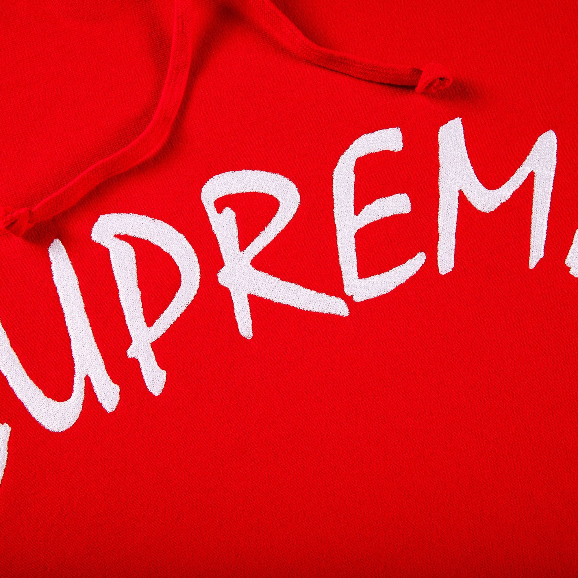 Supreme FTP Arc Hooded Sweatshirt 'Red' - 2