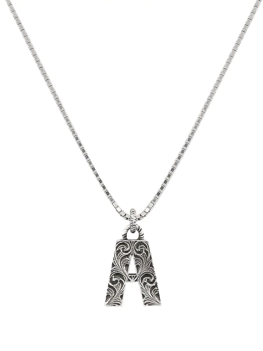 letter A pendant necklace - 4