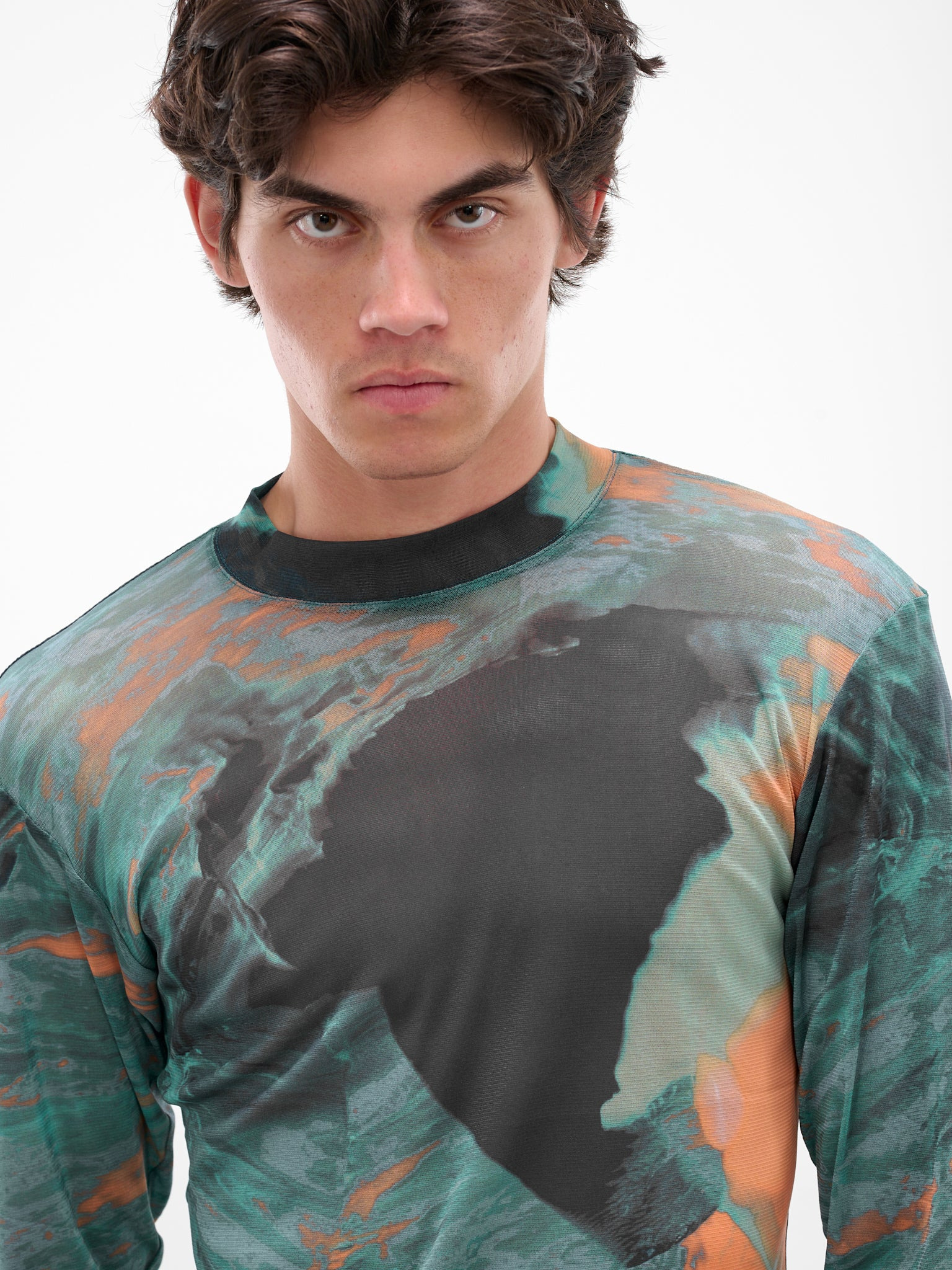 Green Agate Mock Neck Top - 5