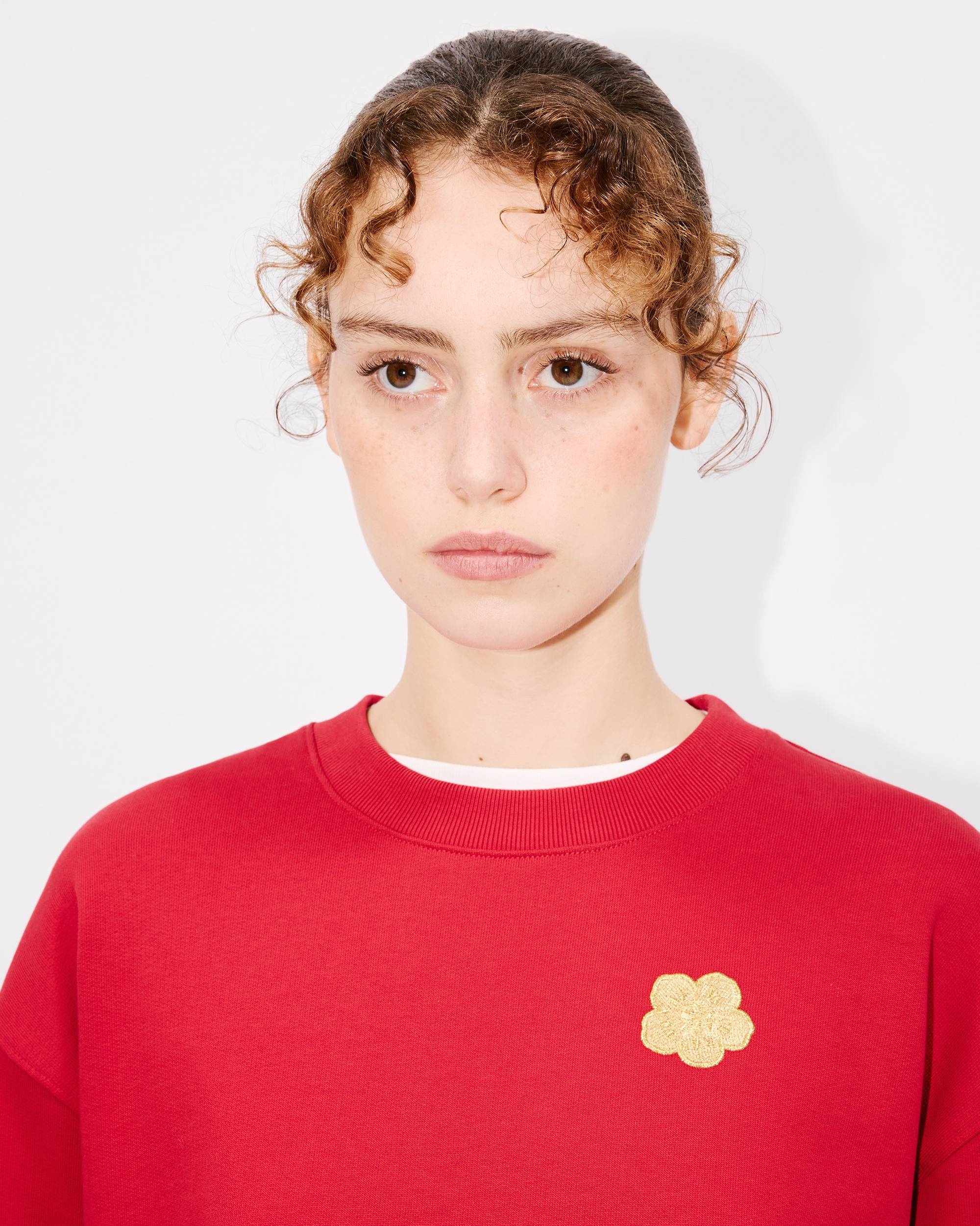 'Boke Flower' embroidered sweatshirt in cotton - 6