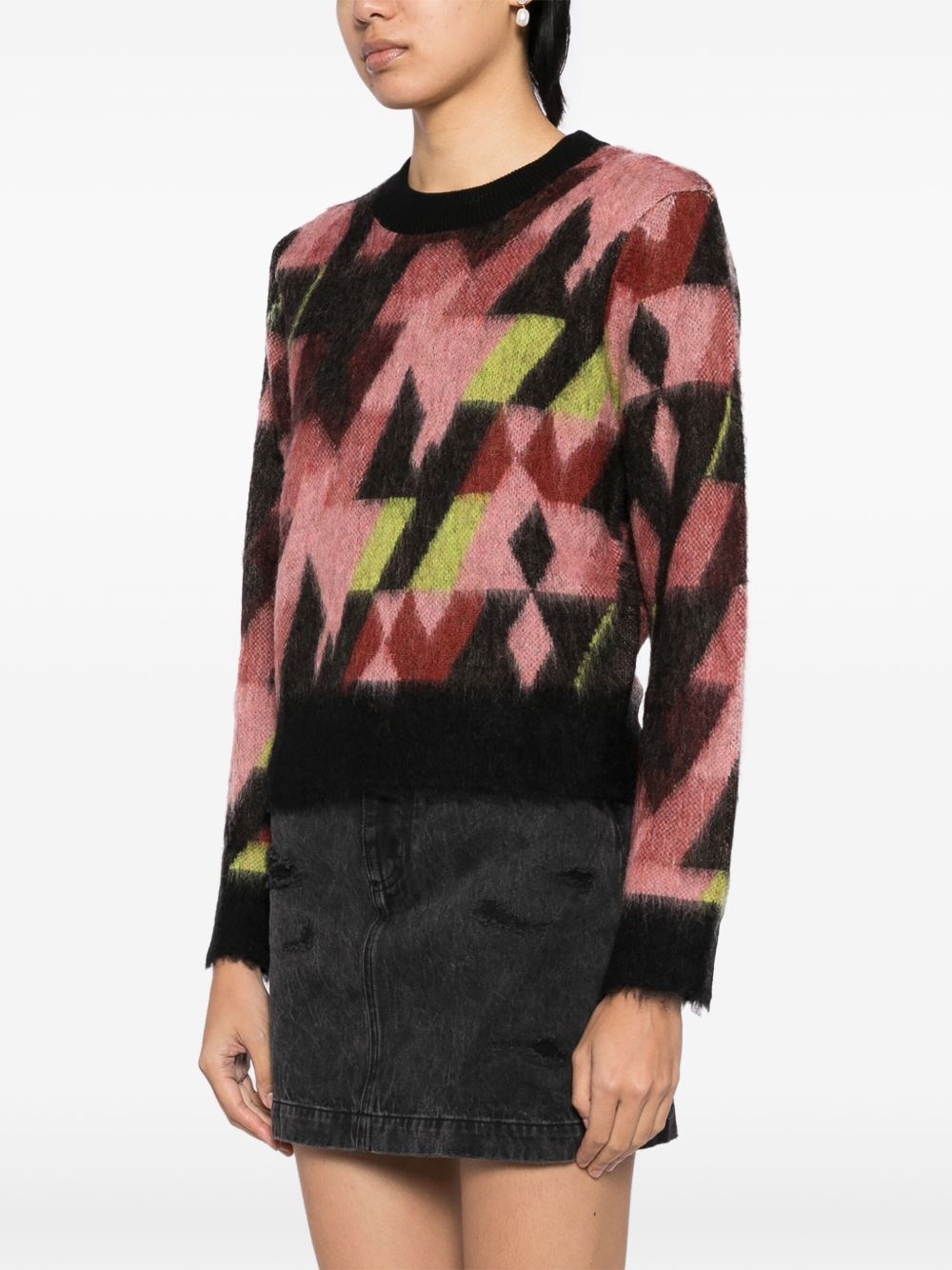 graphic jacquard jumper - 3