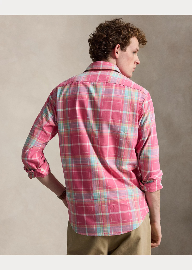 Classic Fit Plaid Chino Workshirt 4