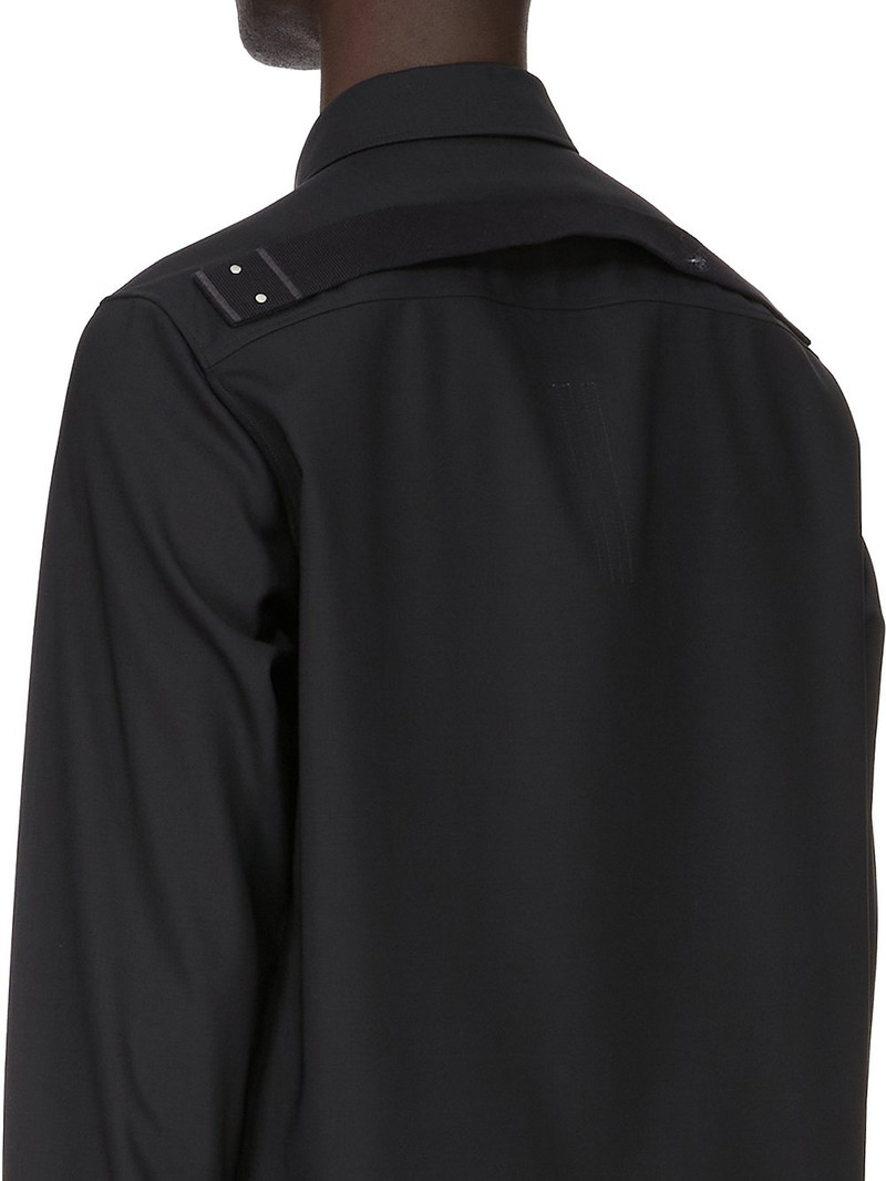 flap-pockets coated shirt 5