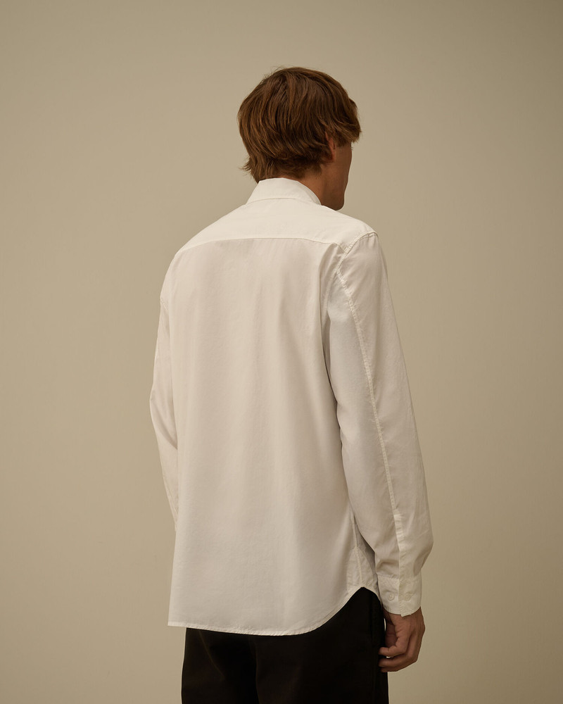 Popeline Longsleeve Logo Button Shirt 4