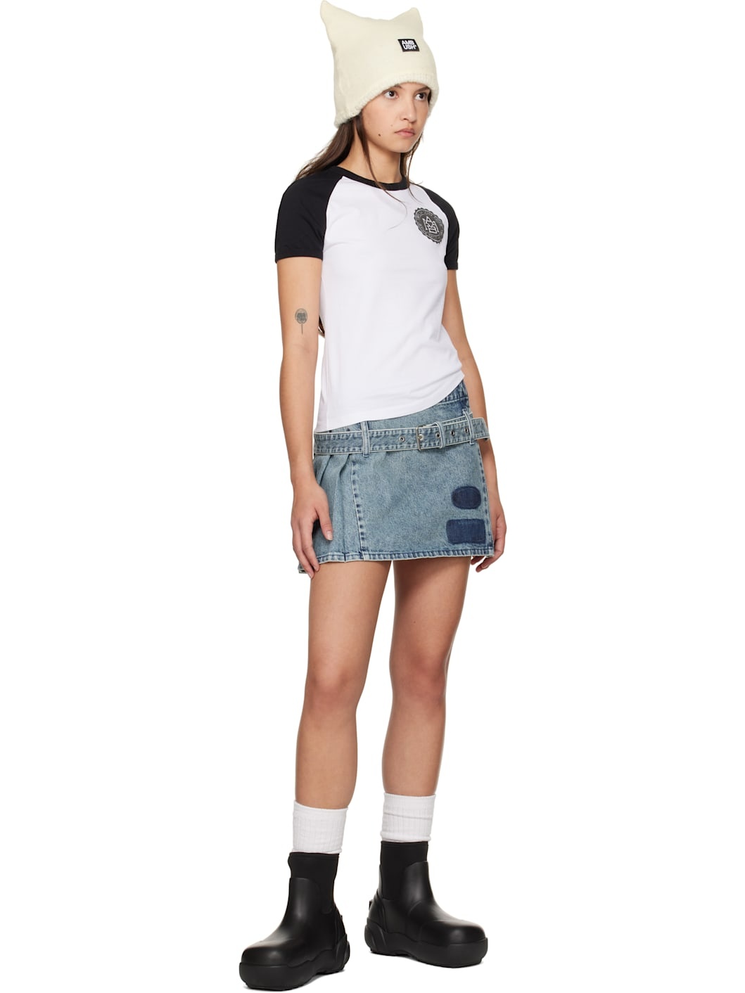 White Raglan T-shirt - 4
