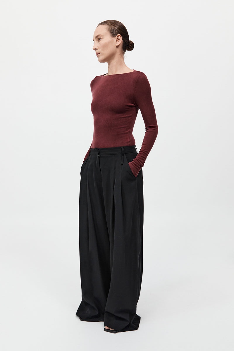 Double Loop Pants - Black - 4