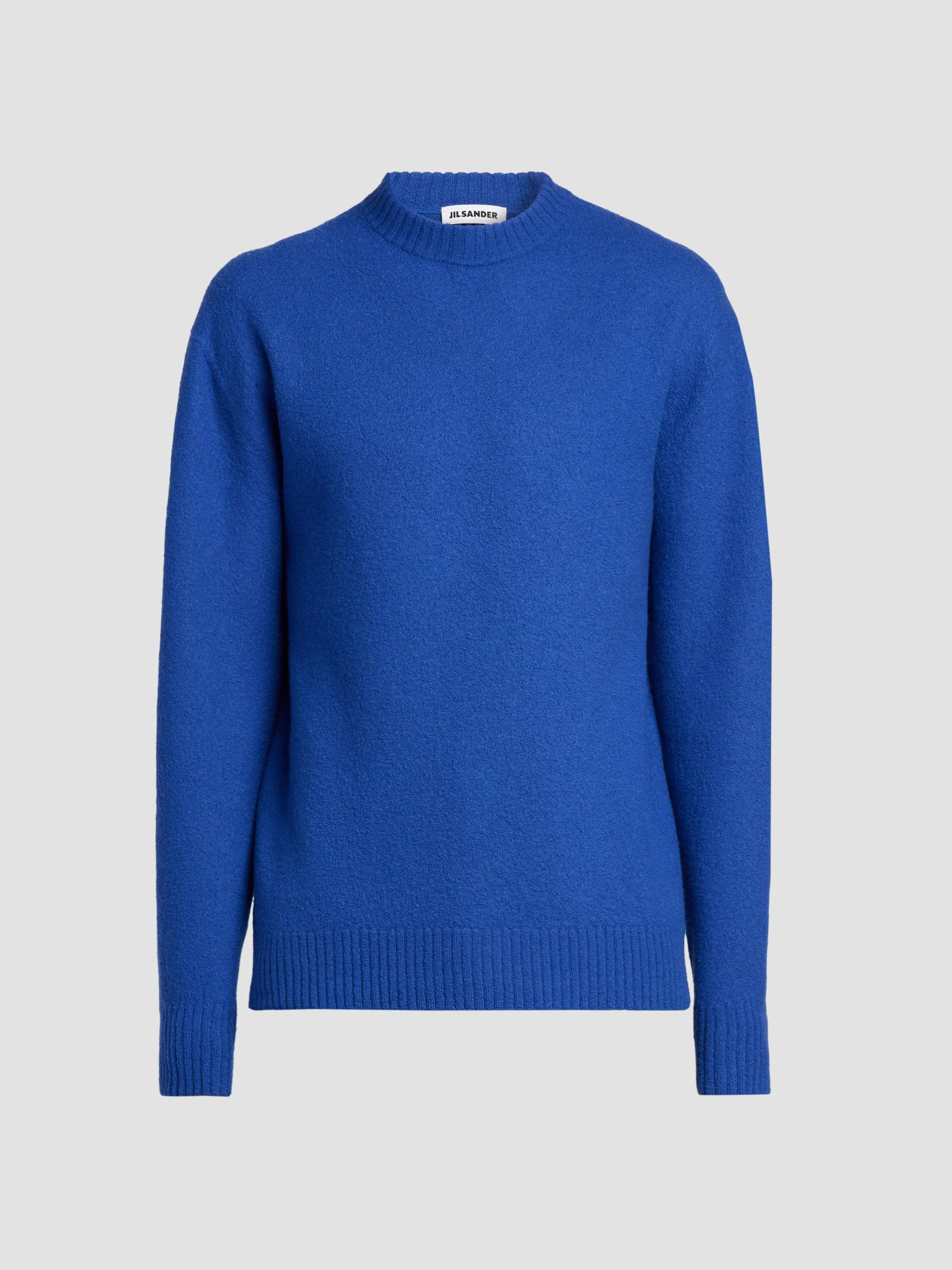 Men's Bouclé Wool-Cashmere Crewneck Sweater - Ink - 1