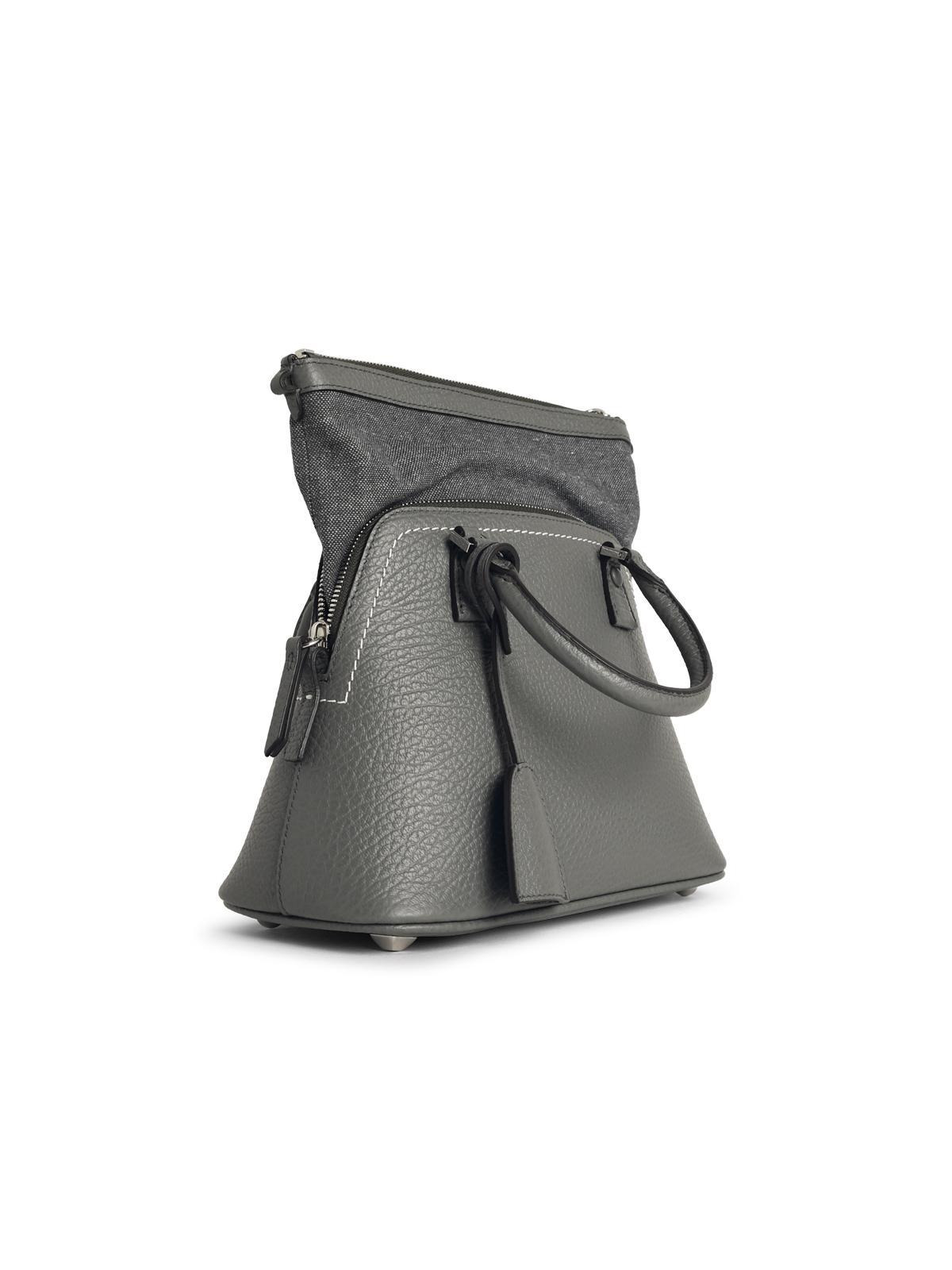 Maison Margiela '5Ac' Mini Bag In Pebble Grey Leather Women - 2