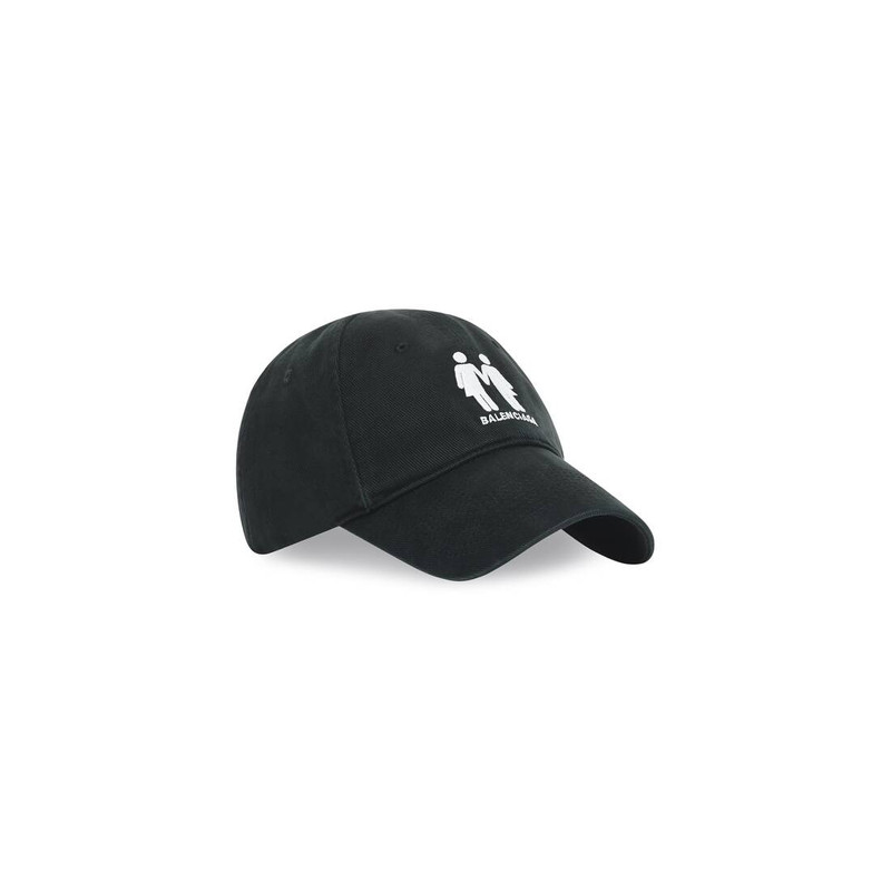 BALENCIAGA Pride 22 Cap in Black outlook
