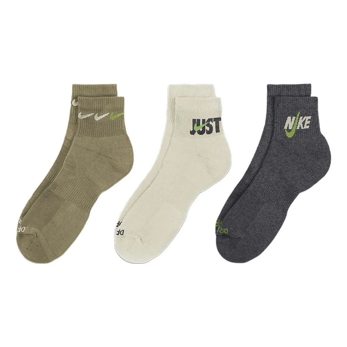 Nike Everyday Plus padded ankle training tights 'Olive White Black' DH3827-908 - 1
