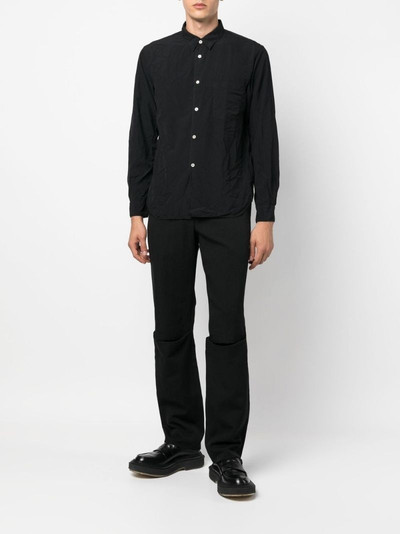 Comme des Garçons Homme Plus crinkled-finish button-down shirt outlook
