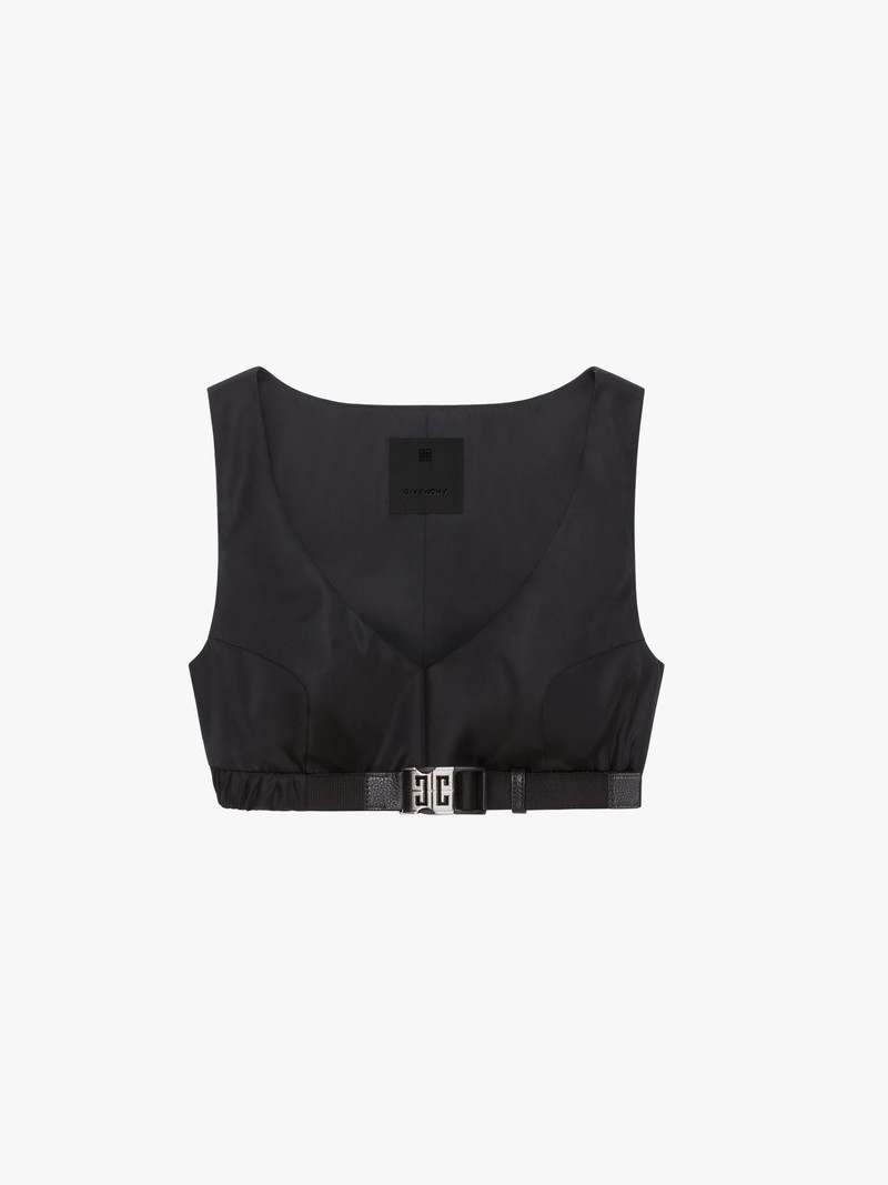 BRA TOP IN NYLON WITH 4G BUCKLE 1