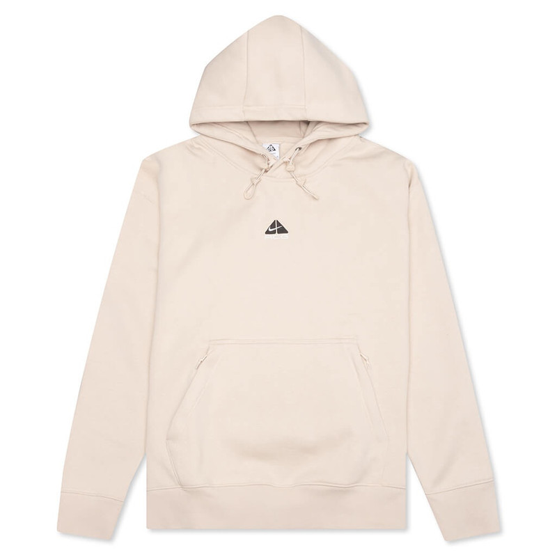 NIKE ACG THERMA-FIT PULLOVER HOODIE - SANDDRIFT/SUMMIT WHITE/OFF NOIR - 1