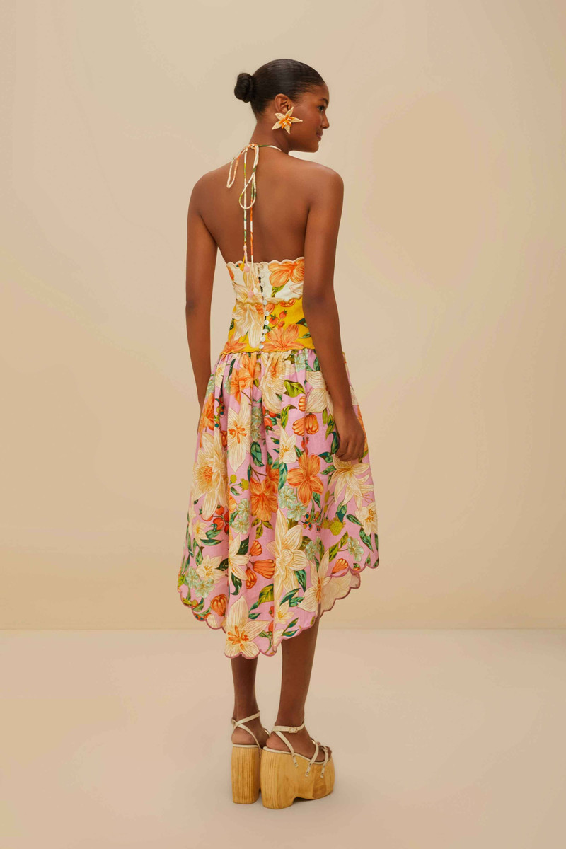 Guaragarden Euroflax™ Premium Linen Sleeveless Midi Dress 4