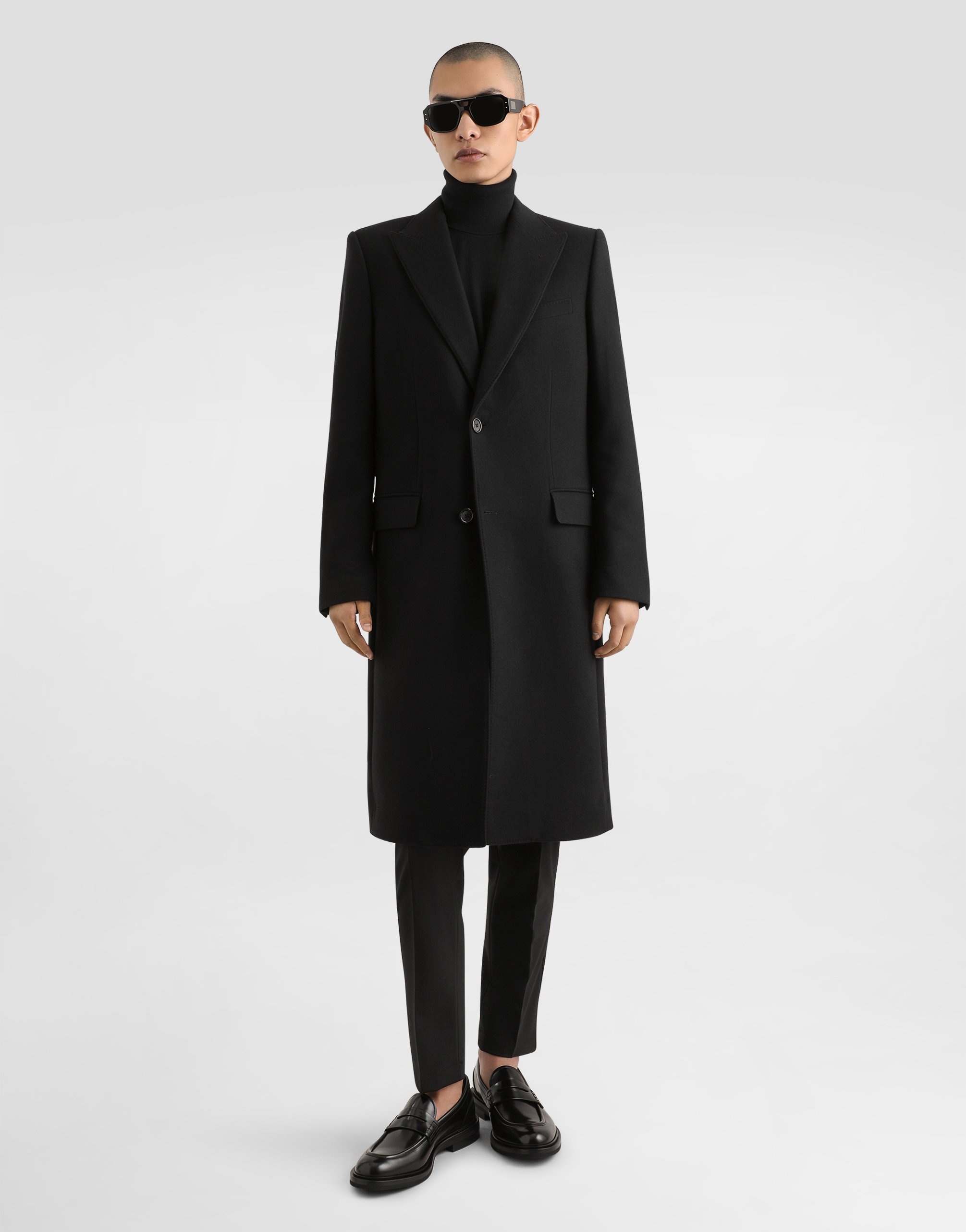 Single-breasted wool coat - 2